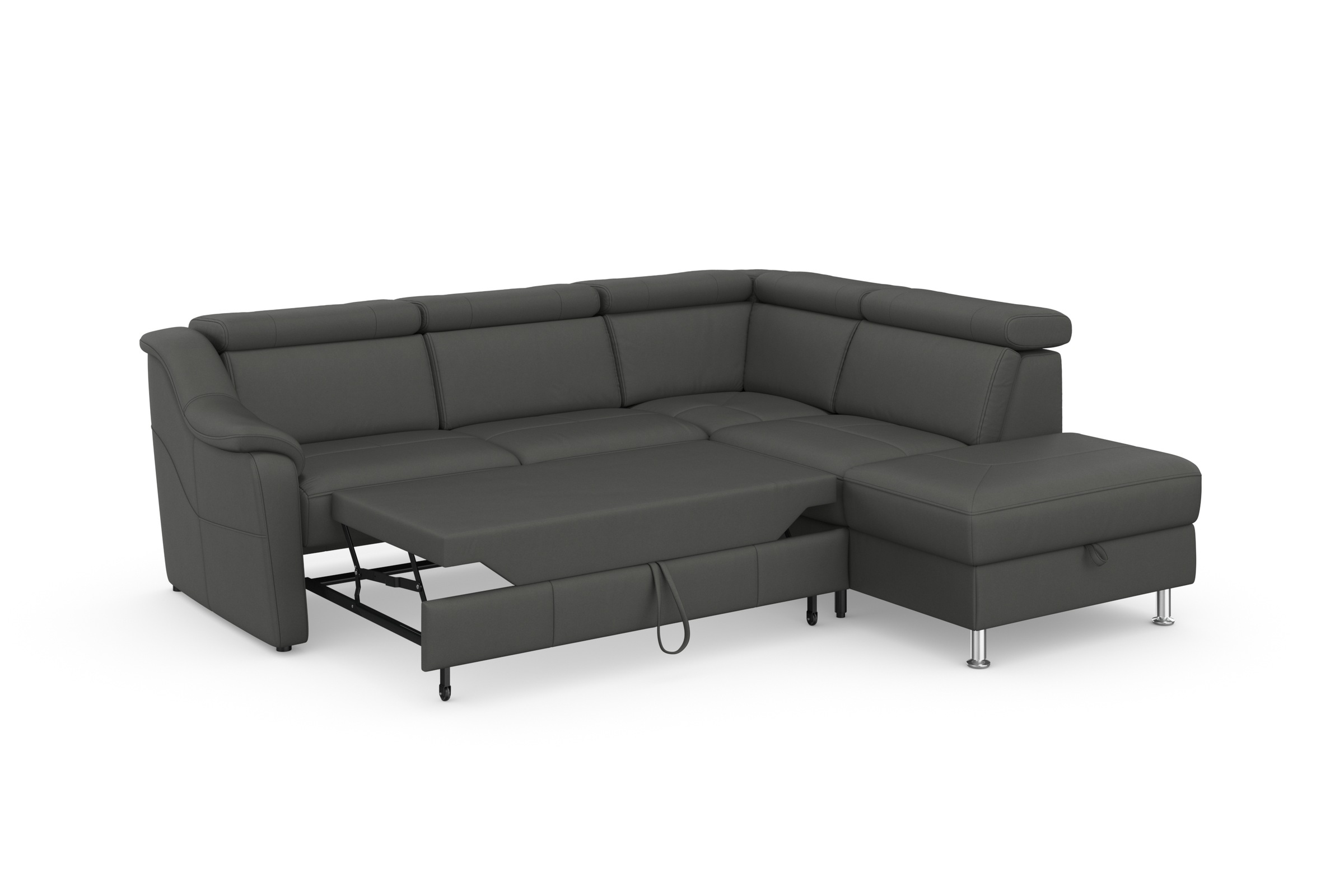 sit&more Ecksofa »Freetown L-Form«, inklusive Kopfteilverstellung und komfortablem Federkern