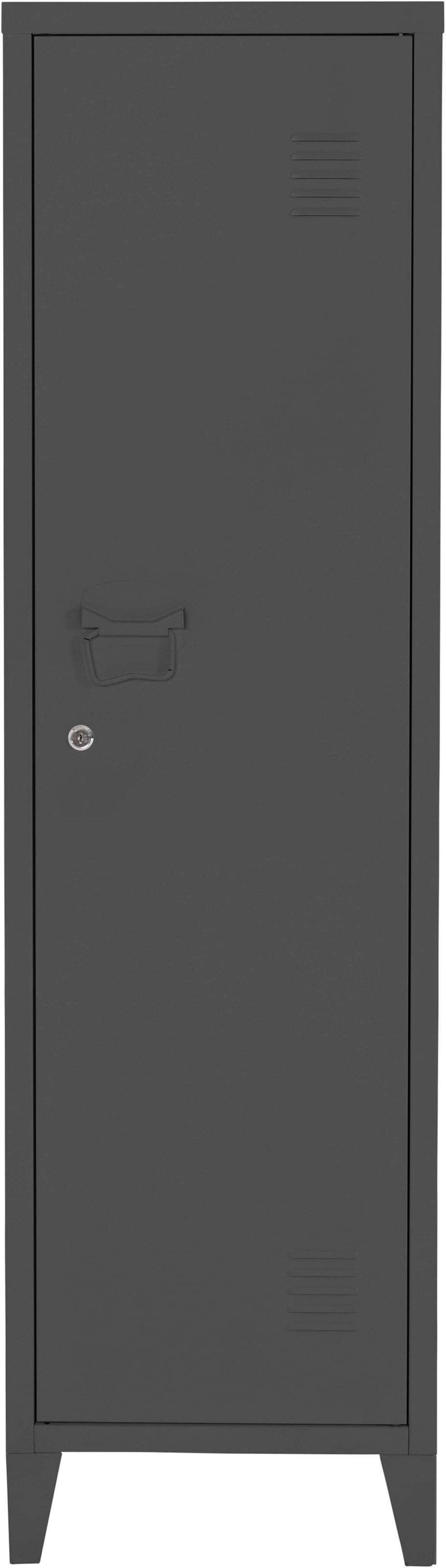 andas Midischrank »Jensjorg«, Midischrank aus Metall, 2 x Einlegeböden hinter der Tür, Höhe 137 cm