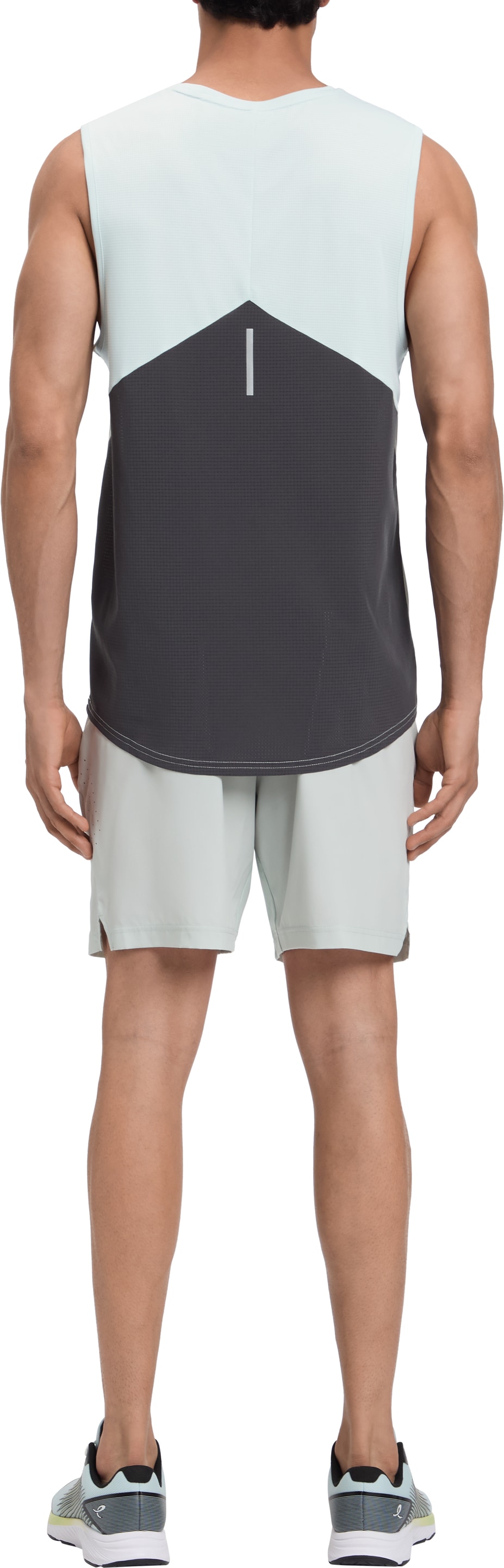 Energetics Laufshirt »HE.-TANK-SHIRT STEFAN SL M« mit Rundhalsausschnitt mit Bündchen, aus Polyester, Regular Fit