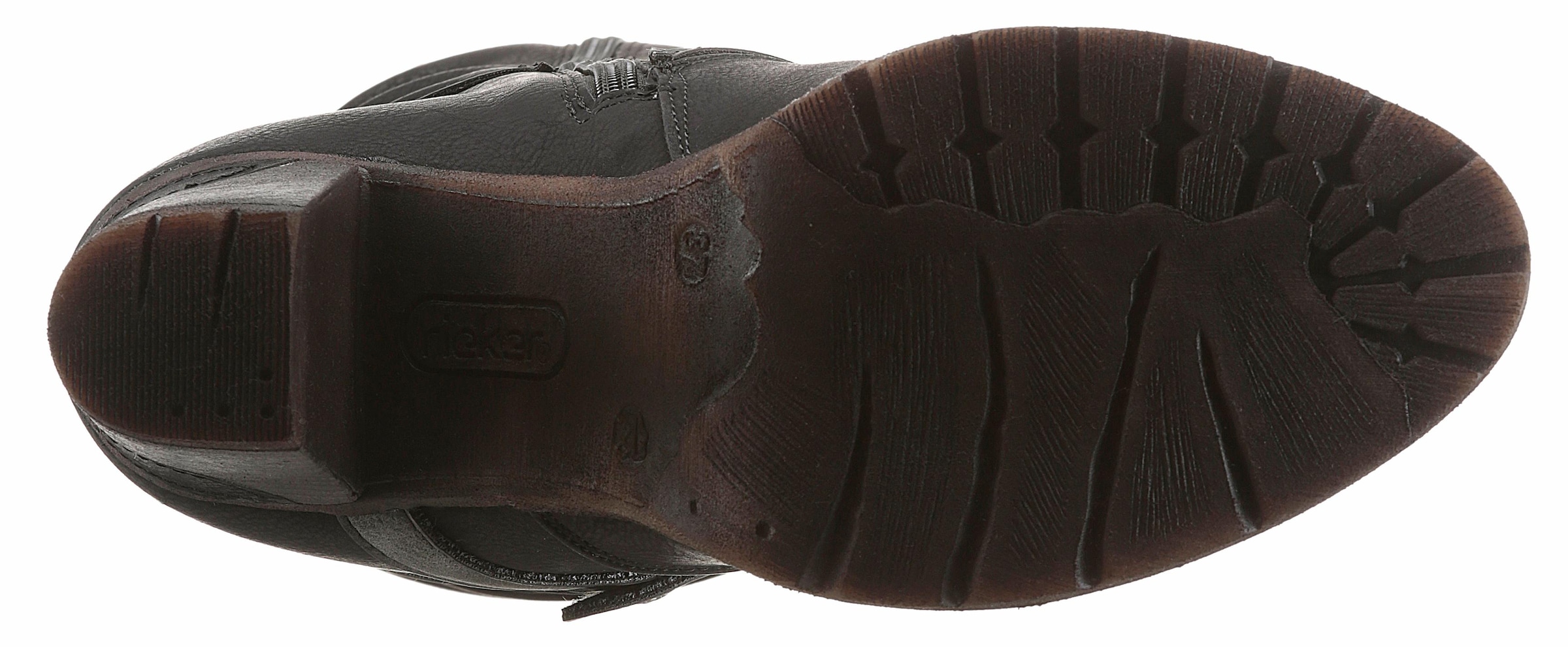 Rieker Winterstiefel, Blockabsatz, Rieker TEX-Membran, mit stylischem Zierriemchen