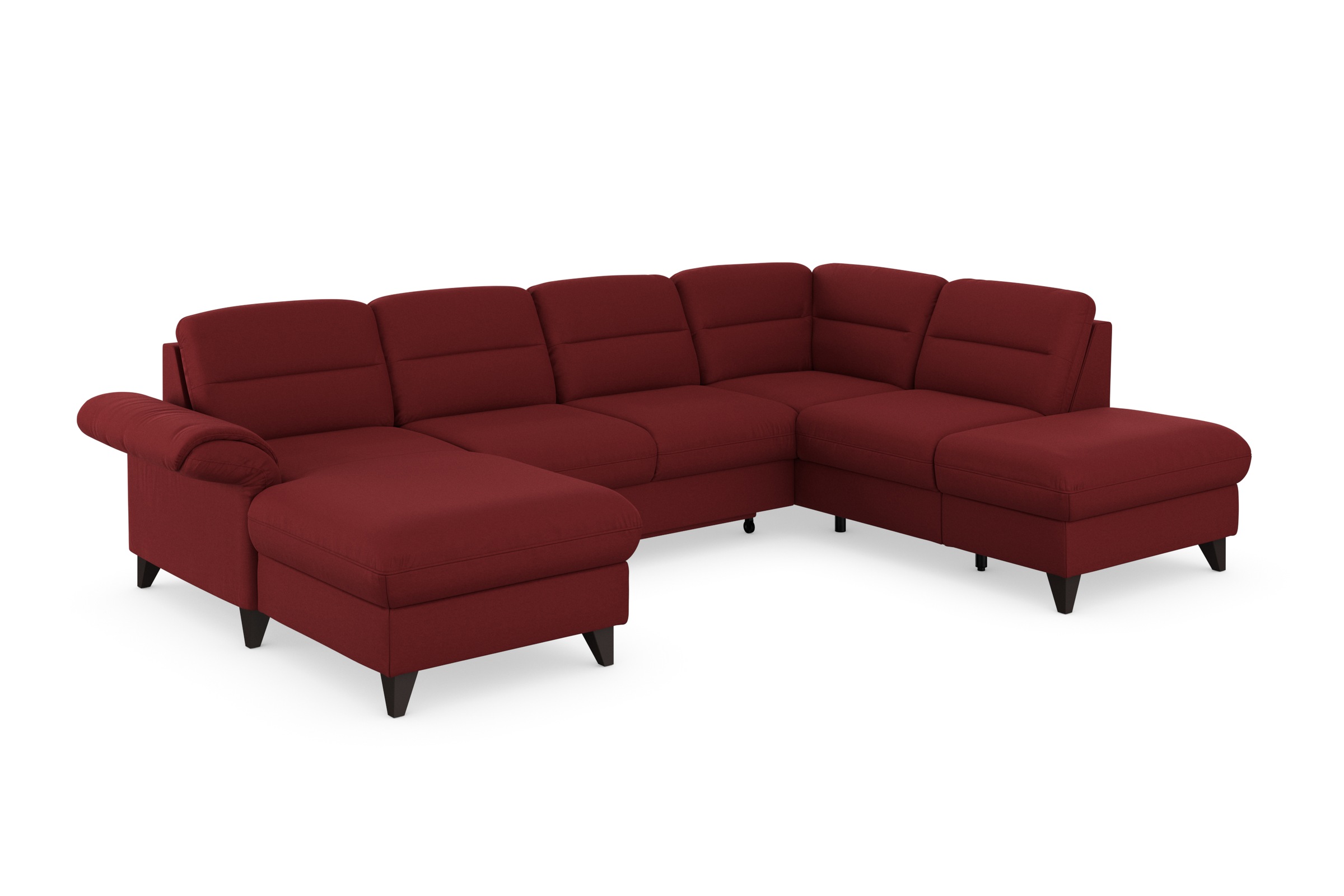 sit&more Wohnlandschaft »Mellum U-Form«, Federkern, wahlweise mit Bettfunktion, Stauraum und Armteilfunktion