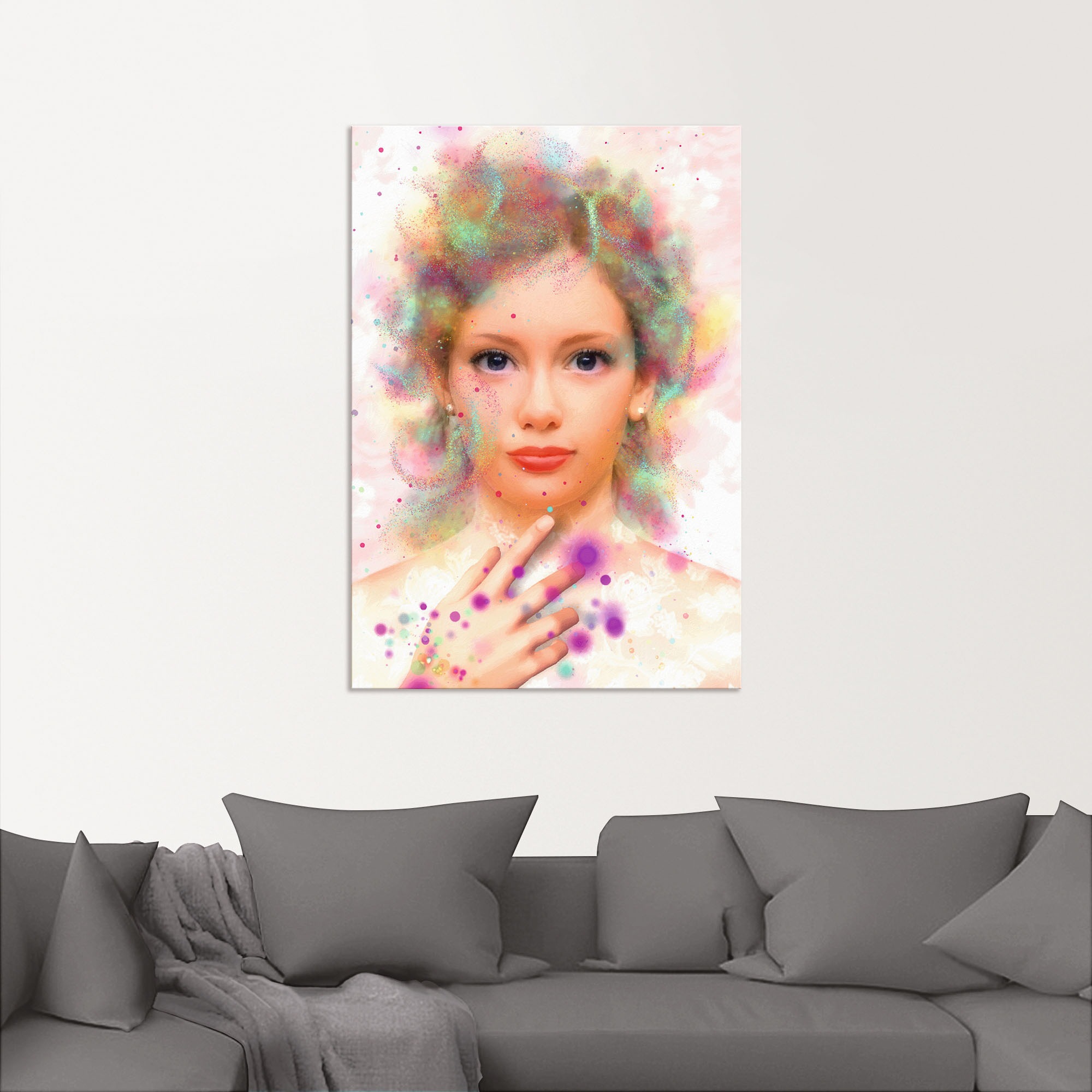 Artland Wandbild »Seelenfarben«, Bilder von Frauen, (1 St.), als Alubild, Leinwandbild, Wandaufkleber oder Poster in versch. Größen