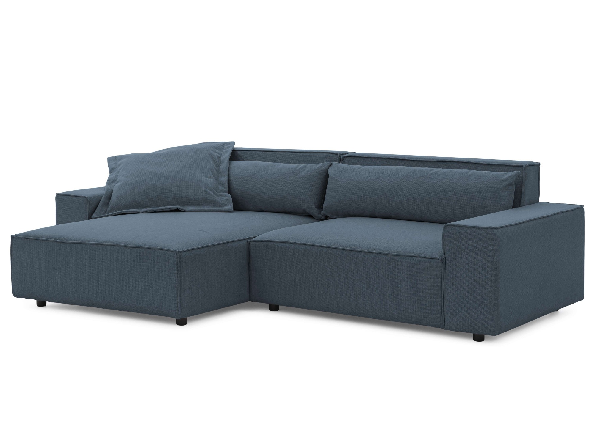 OTTO home Ecksofa »KINLEE Design-Sofa mit Recamiere rechts/links, Maße B/T/H 251/144/70cm«, L-Form mit Wellenunterfederung, ohne Bettfunktion, modern und beguem