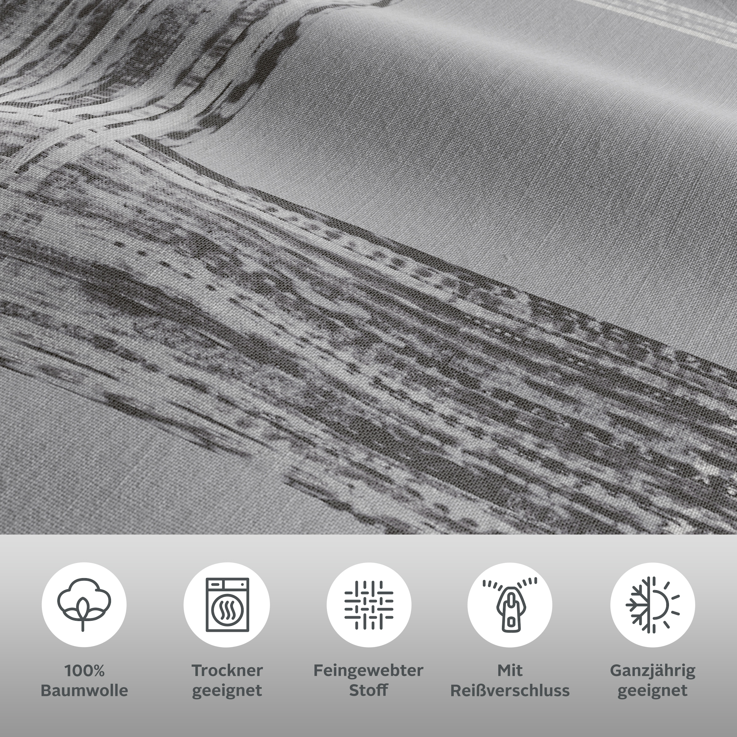 Bruno Banani Wendebettwäsche »Tova« 2 Stk. tlg. in Gr. 135x200 oder 155x220 cm, 100% Baumwolle, Karo-Design