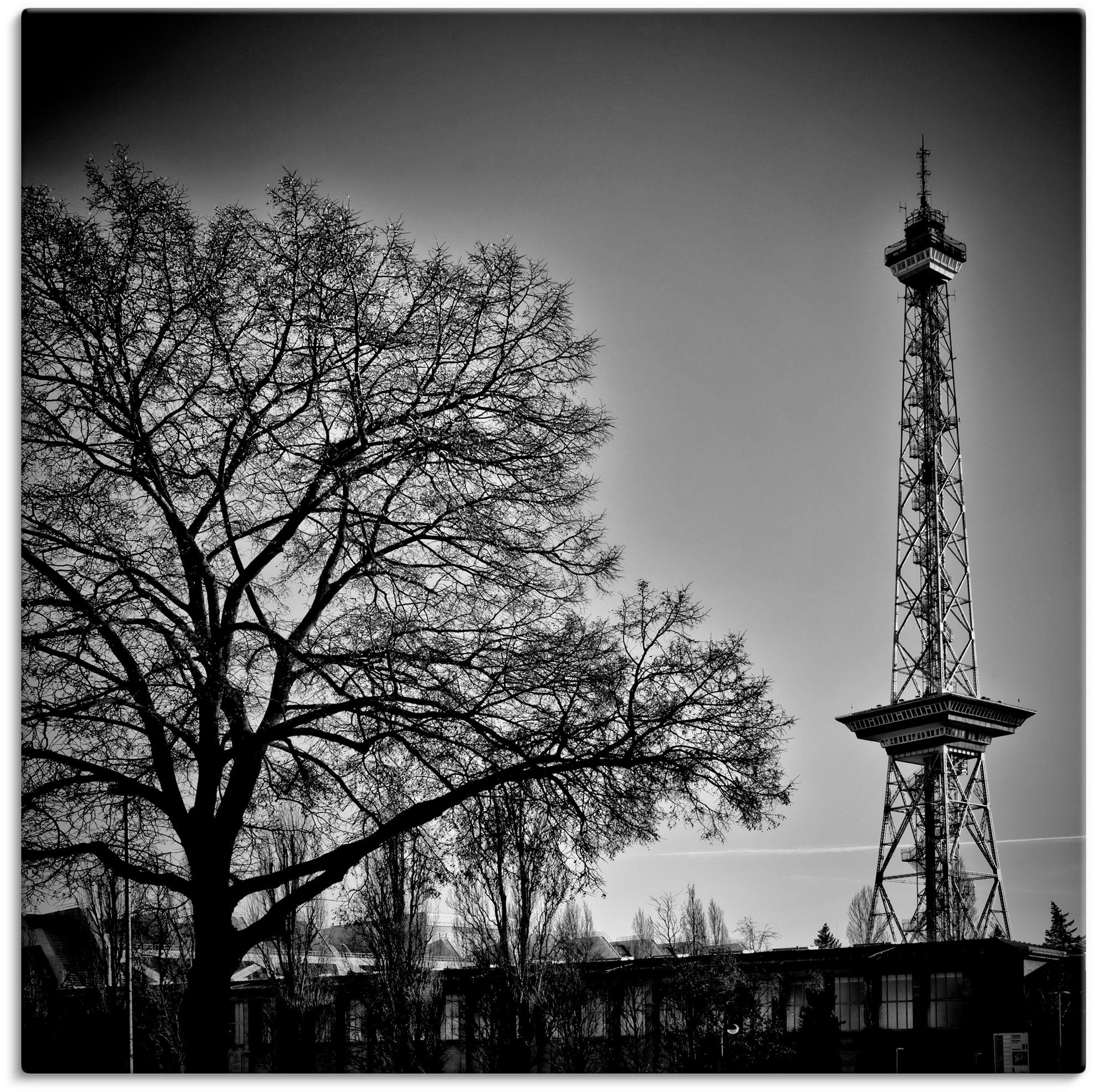 Artland Leinwandbild »Berlin Funkturm«, Gebäude, (1 St.), auf Keilrahmen gespannt
