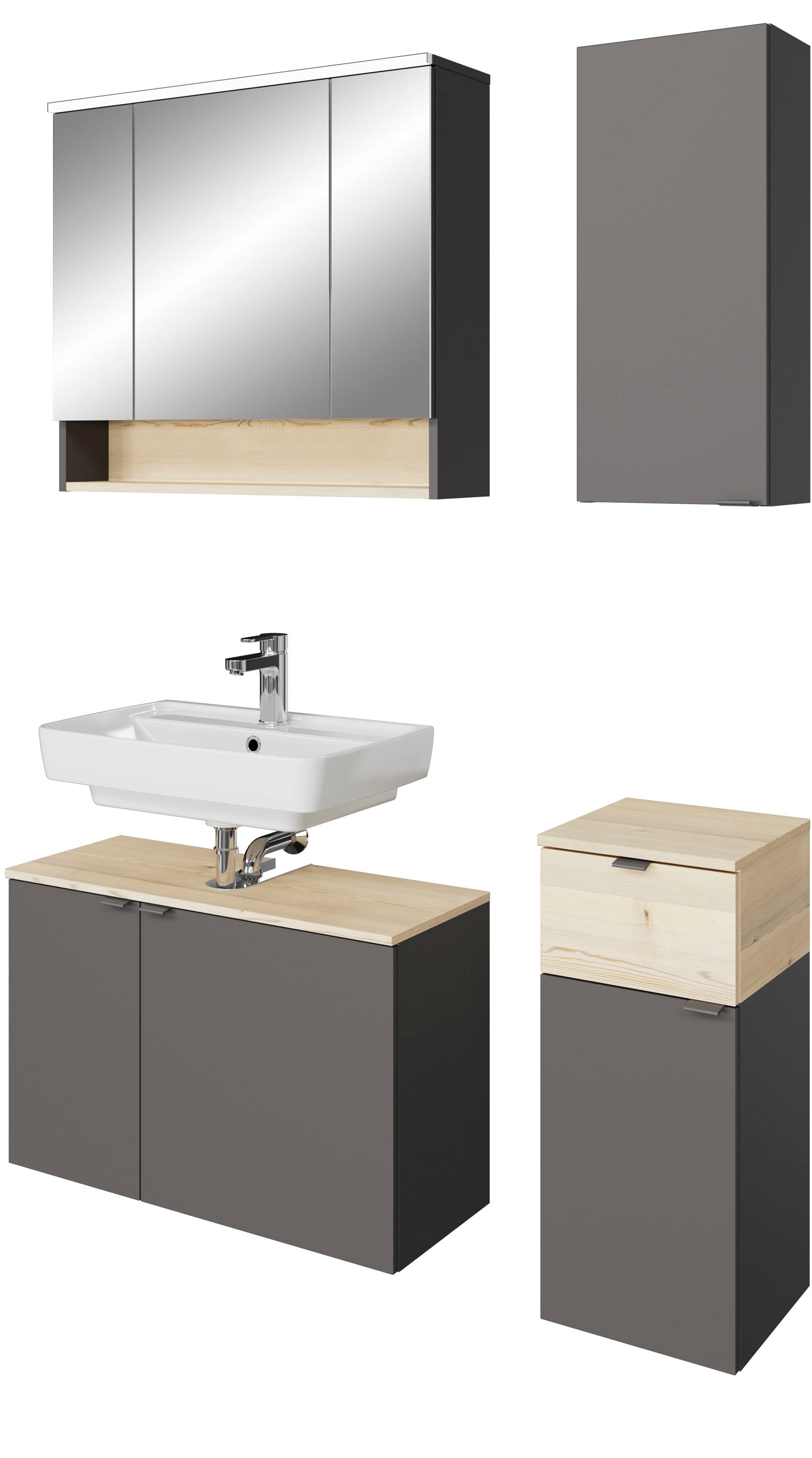 Saphir Badmöbel-Set »Quickset 394« Komplett-Set, 4 Stk. tlg. günstig online kaufen