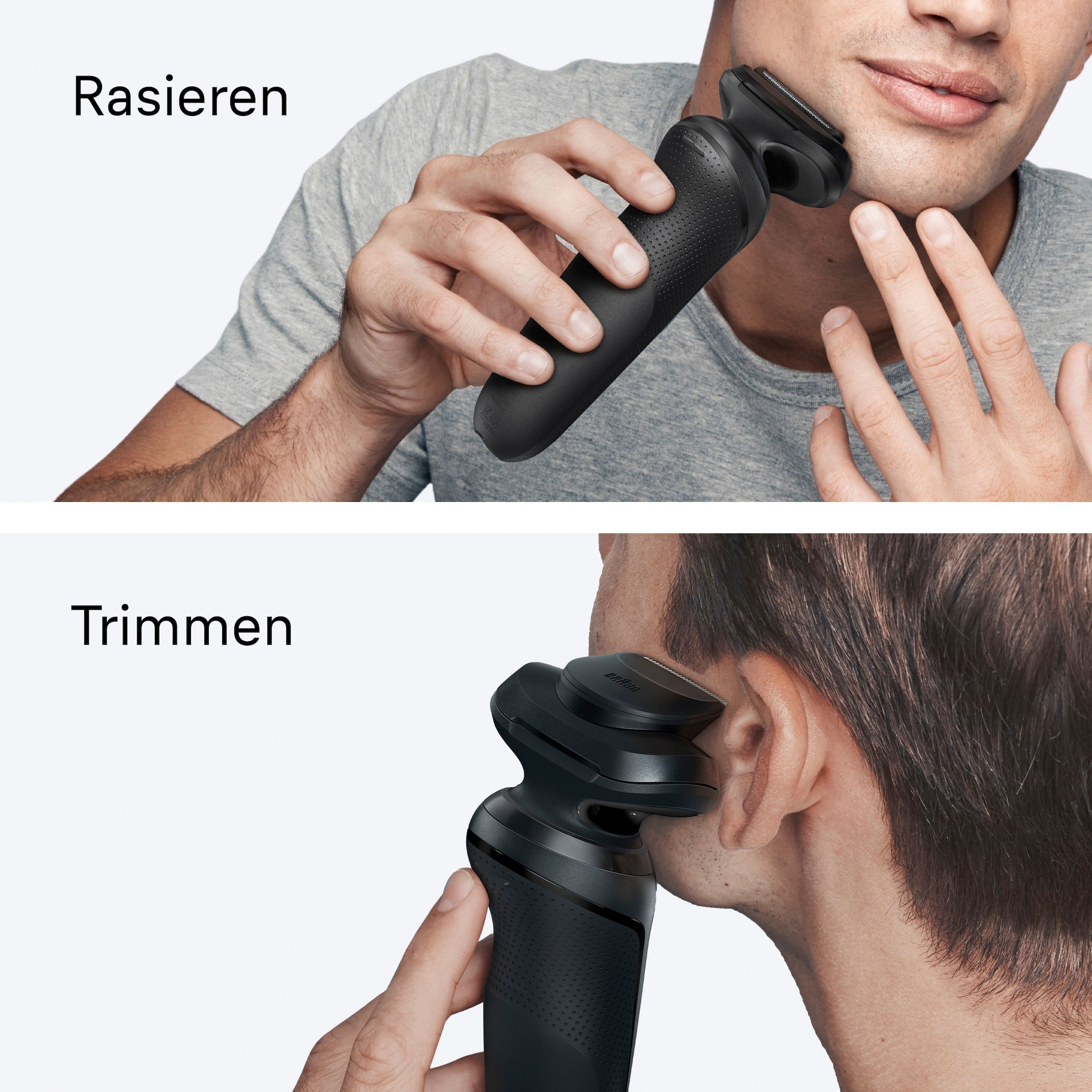 Braun Elektrorasierer »Series 5 52-N1200s« 1 Stk. Aufsätze 100% wasserdicht, Präzisionstrimmer-Aufsatz, Bis zu 50 Min