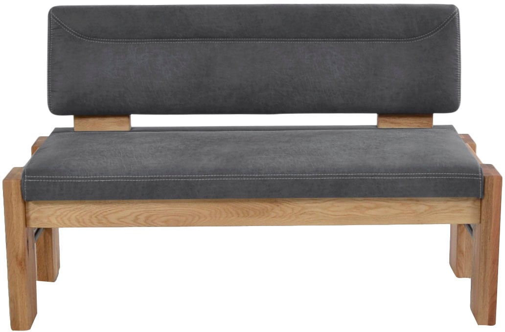 K+W Komfort & Wohnen Polsterbank gepolsterte Stauraumbank, Massivholz, in 2 günstig online kaufen