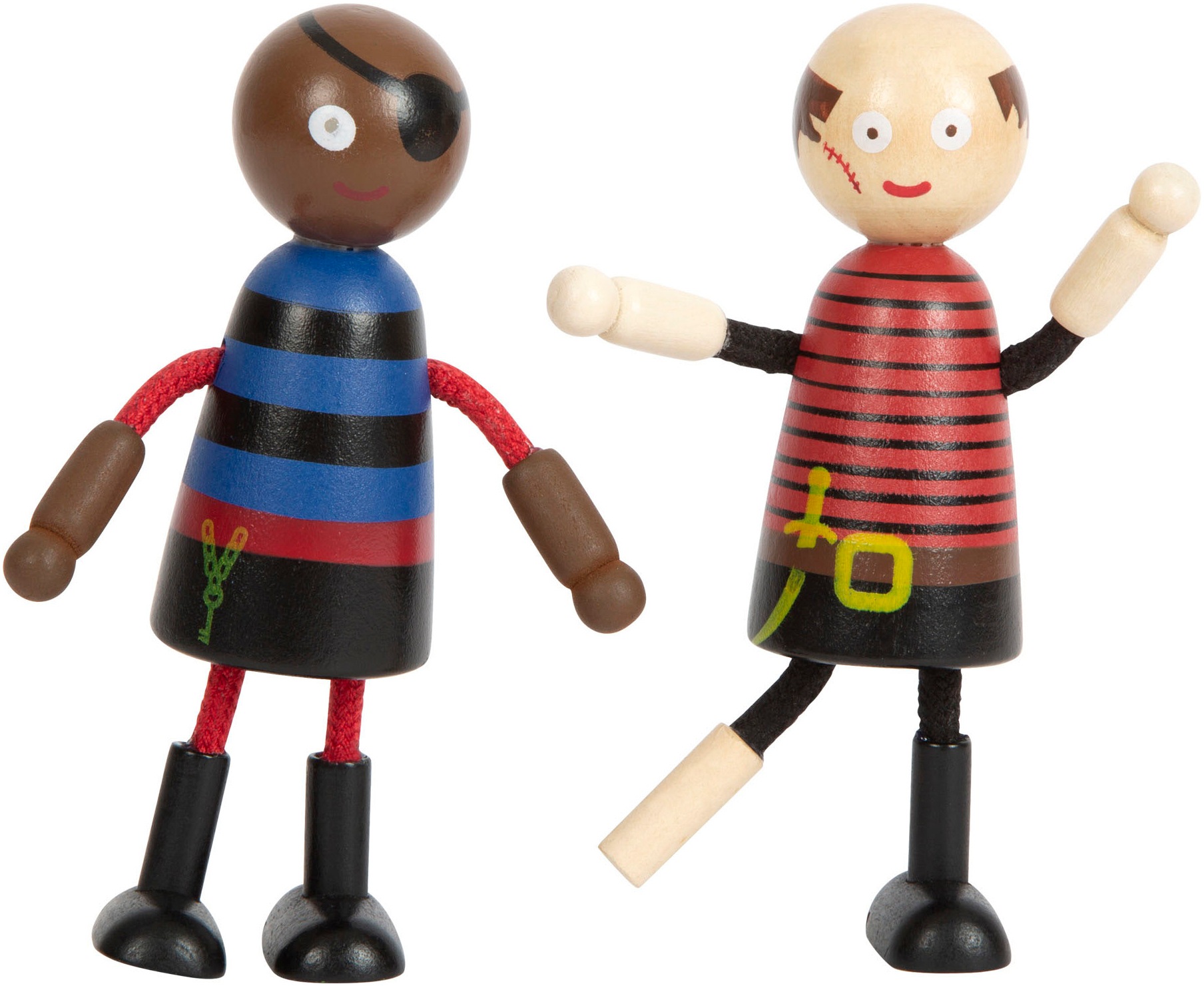 Small Foot Biegepuppe »Piraten Figuren«, (Set)