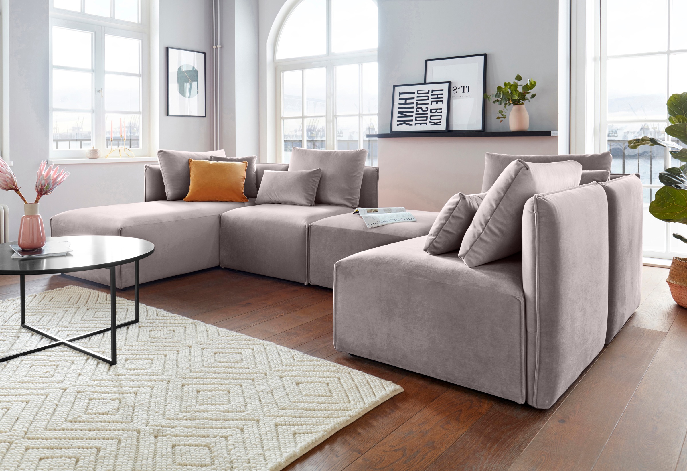 OTTO home Wohnlandschaft »Nöre U-Form« 5 Teile, in vielen Bezugsqualitäten günstig online kaufen