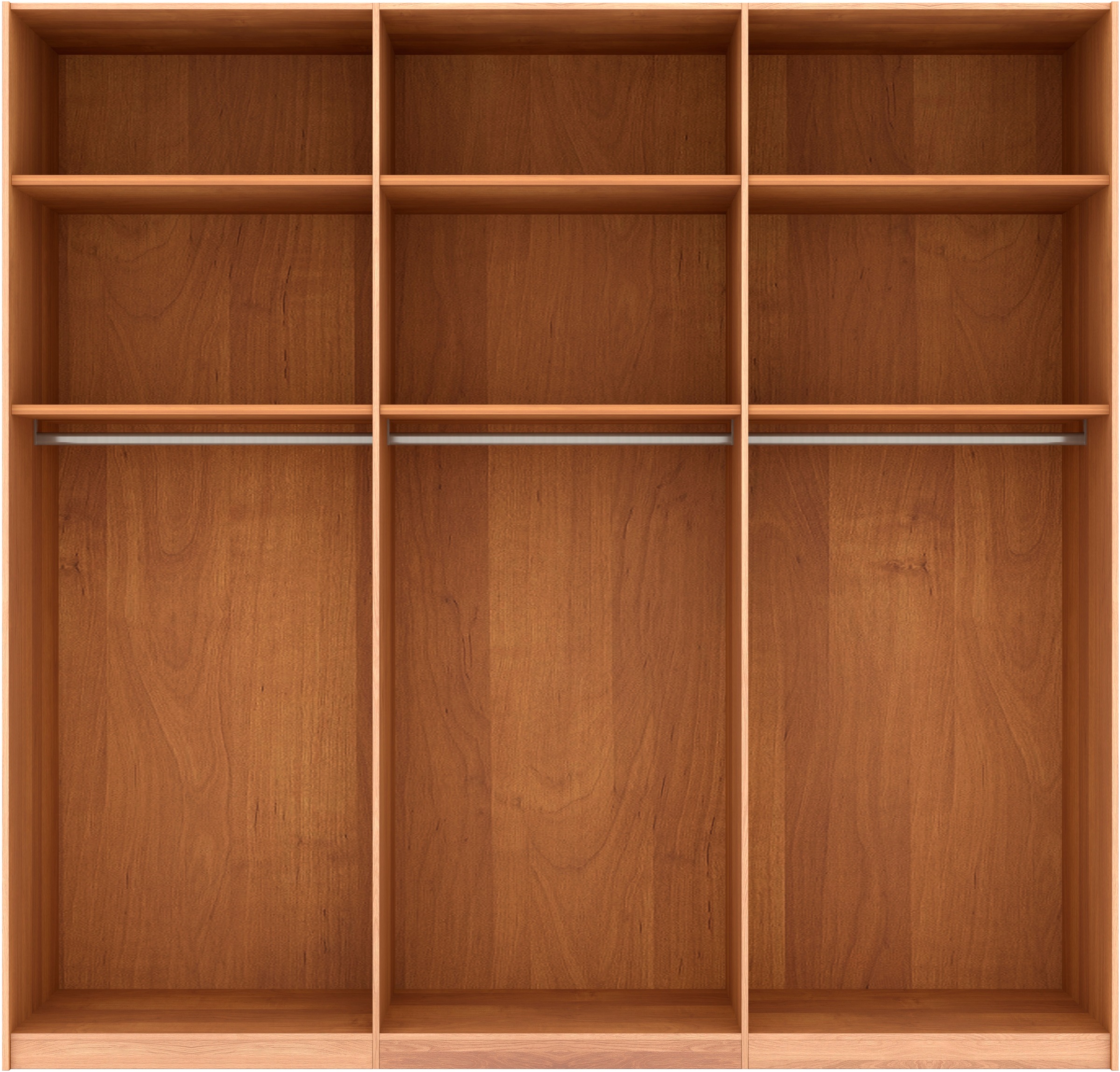 Musterring Schwebetürenschrank »Sorrent, Kleiderschrank«, (Teilmassiv Eiche, MADE IN GERMANY), Türen in Eiche massiv mit Kassetten-Optik, verschiedene Maße verfügbar