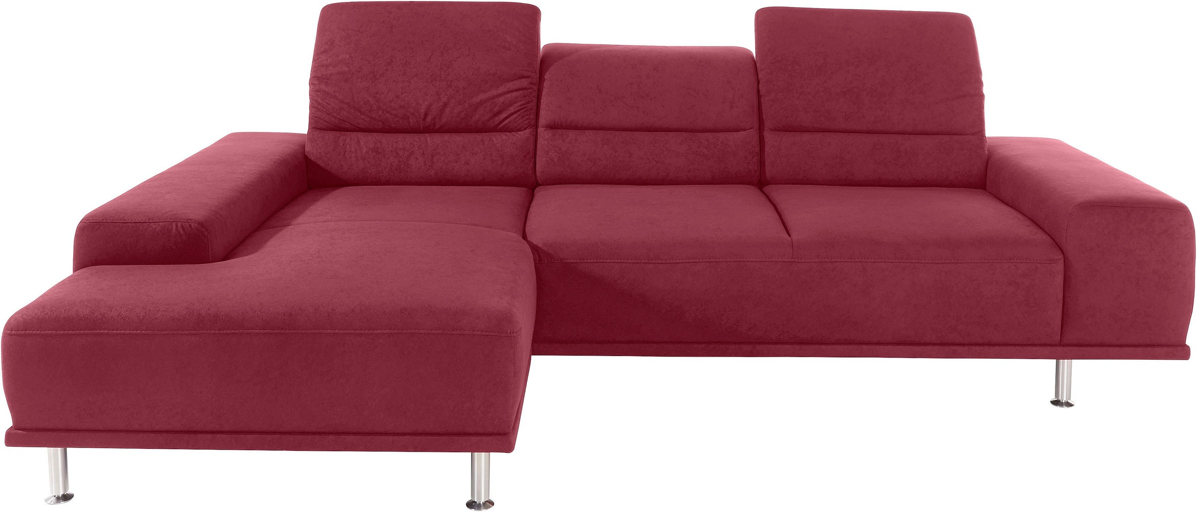 sit&more Ecksofa »Mariola L-Form«, mit Recamiere und Federkern, inklusive Sitztiefenverstellung
