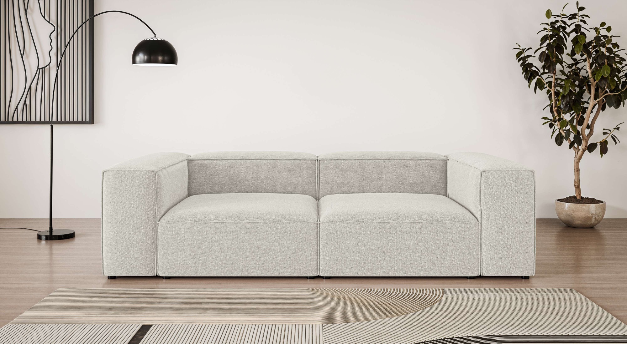 INOSIGN Big-Sofa »XL HAILY Modularsofa extra tief, Maße B/T/H: 260/130/72 c günstig online kaufen