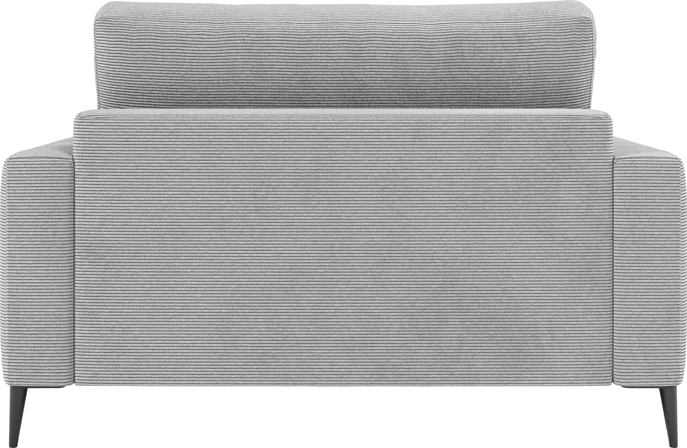INOSIGN Chaiselongue »Downtown Loungemöbel zum Relaxen, B/T/H: 132/170/84 cm«, auch in Bouclé, Cord und Easy care - leicht mir Wasser zu reinigen