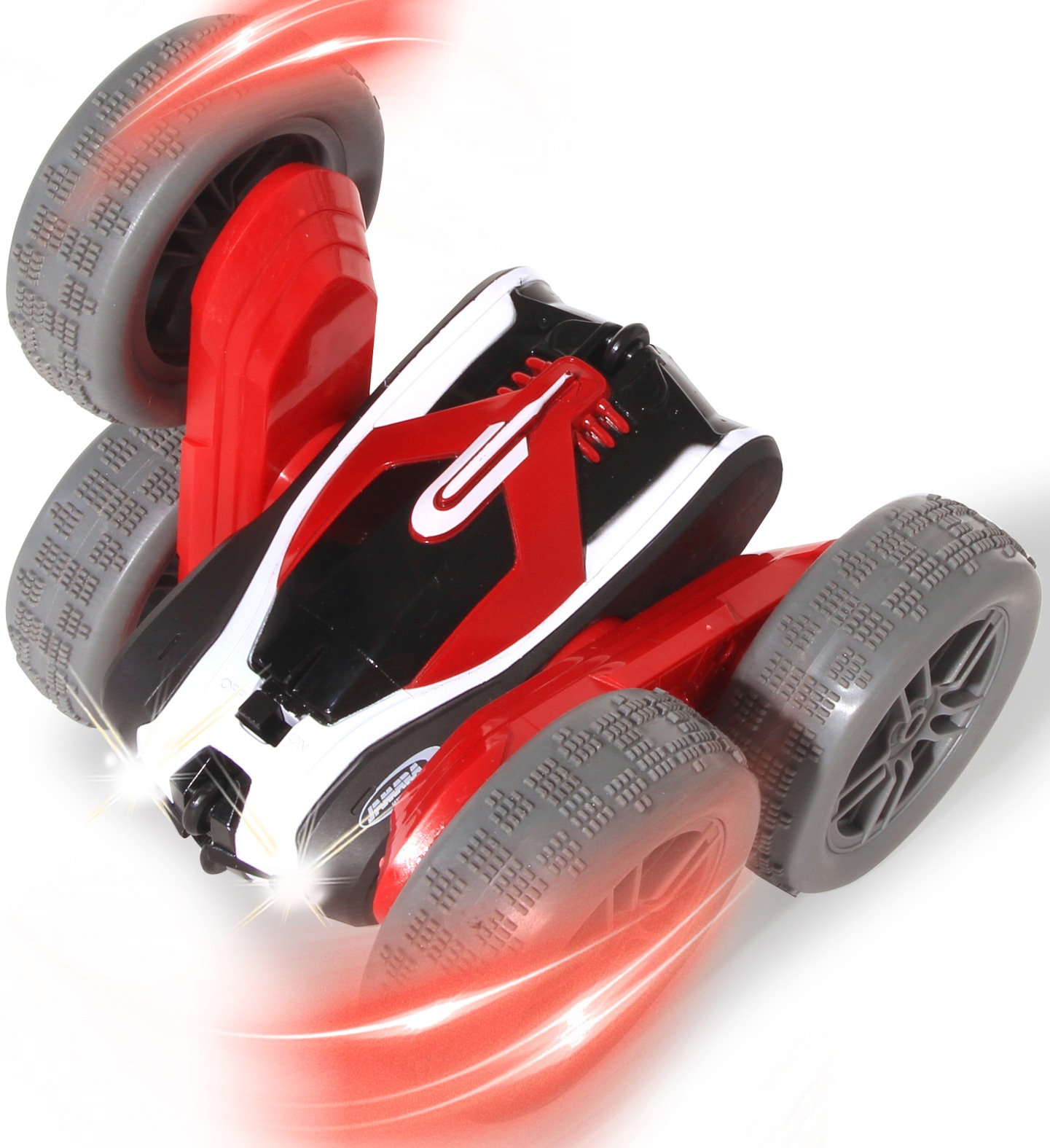 Jamara RC-Auto »SpinX Stuntcar 2,4GHz, rot-schwarz«, mit zuschaltbarem LED-Licht