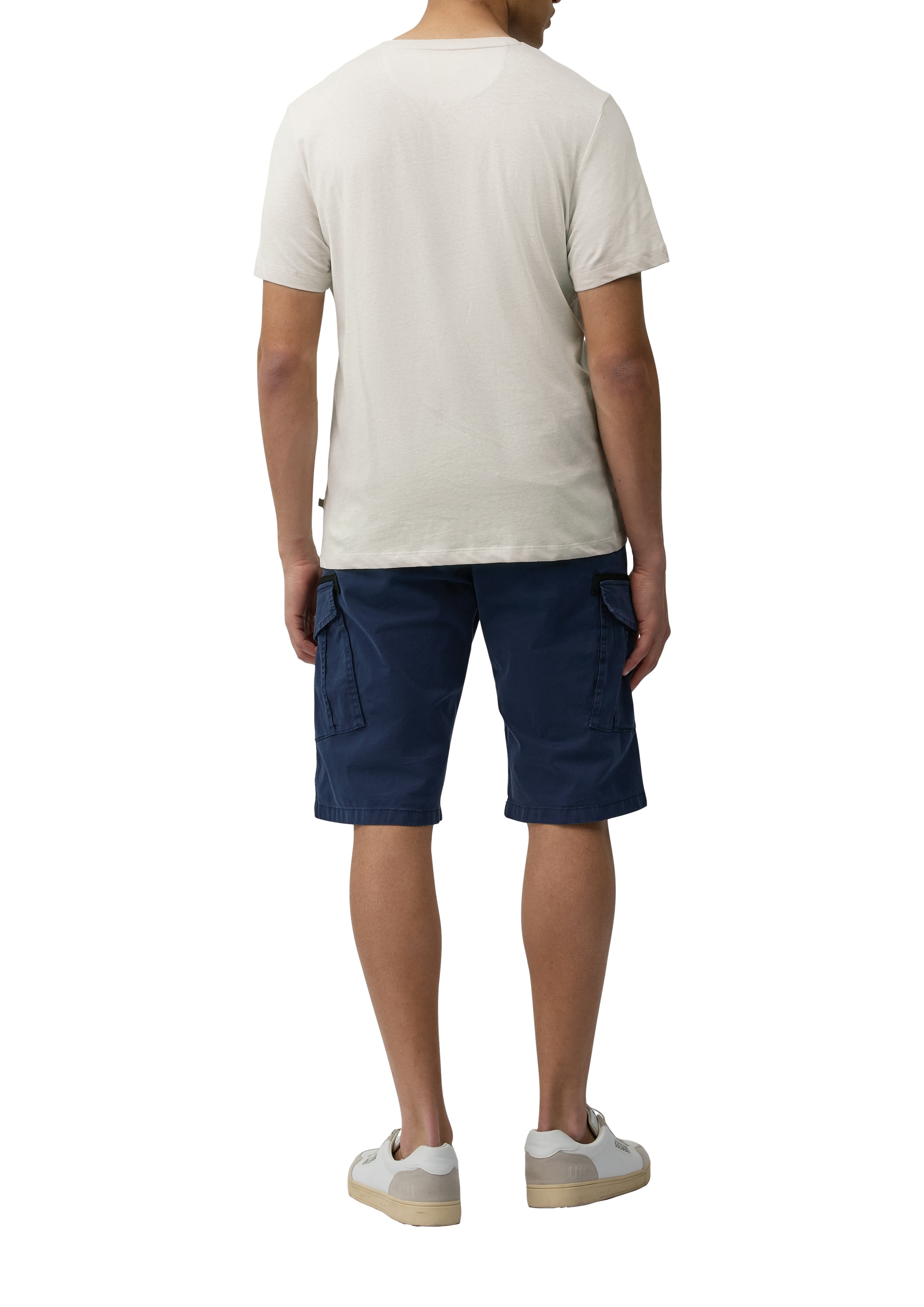 s.Oliver T-Shirt, mit Leinenanteil