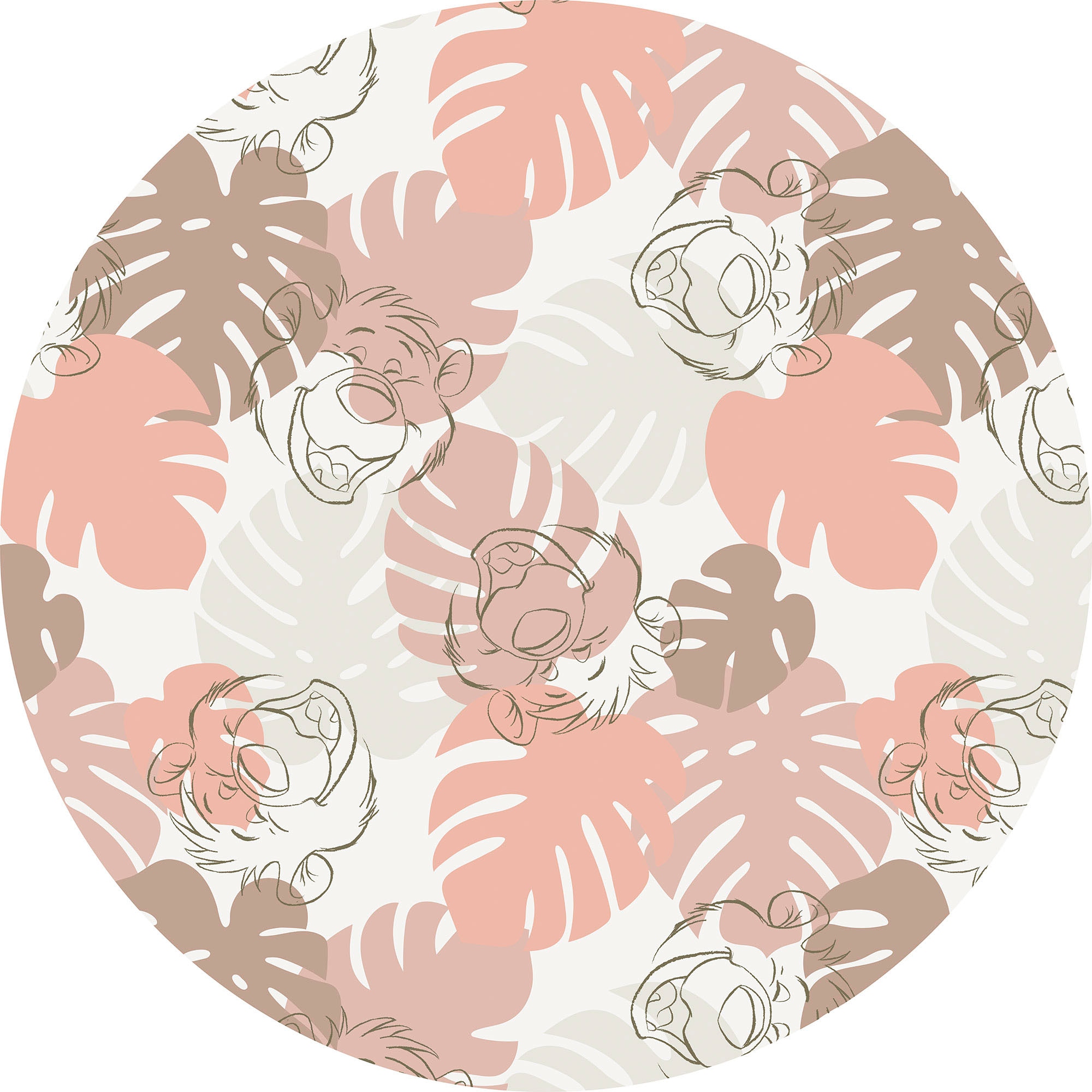 Komar Wandtattoo »selbstklebendes Vlies - Jungle Joy - Größe 125 x 125 cm« günstig online kaufen