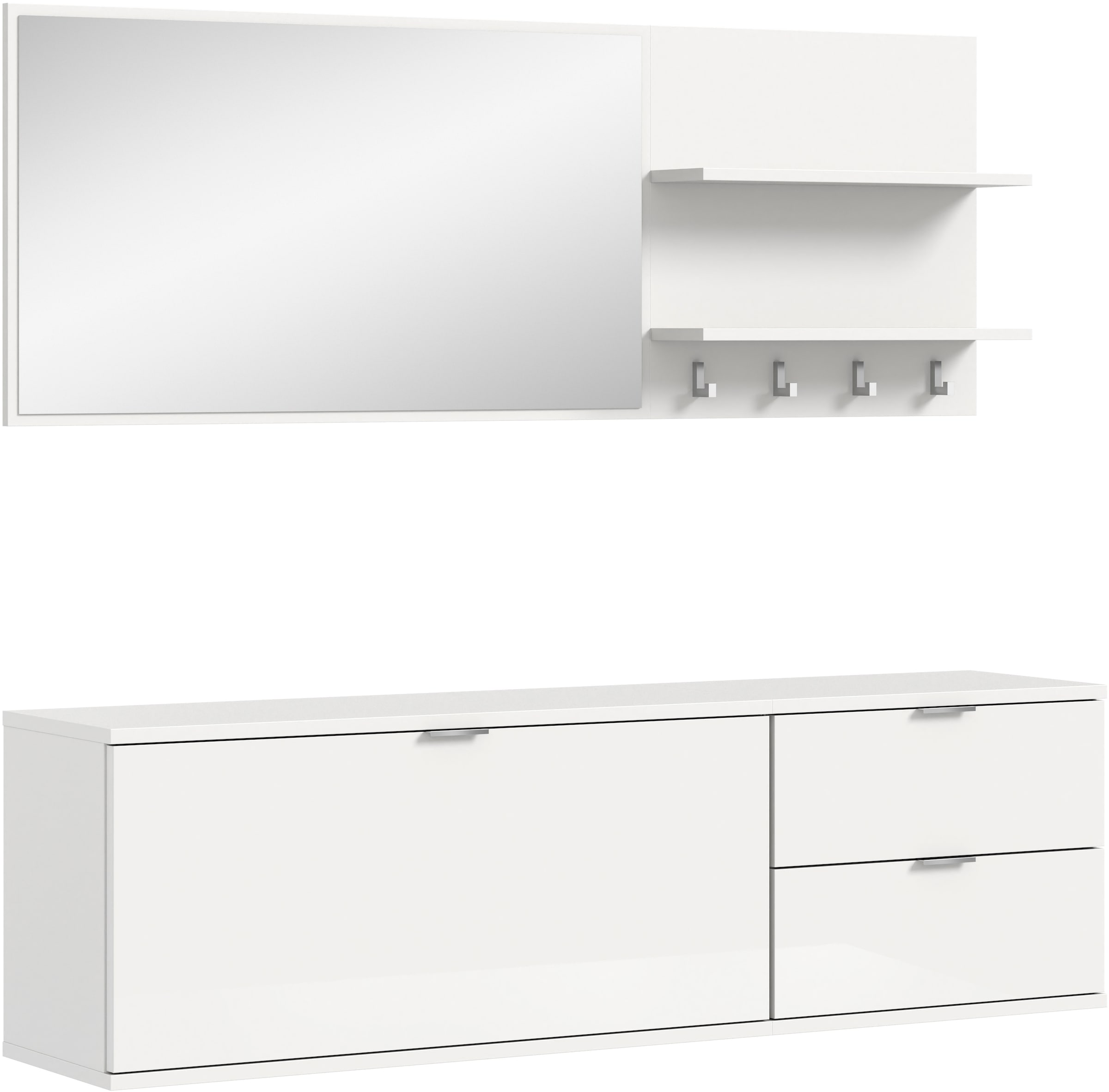 INOSIGN Garderoben-Set, (4 St.), Trondheim, Garderobenset 4-tlg., Breite 14 günstig online kaufen