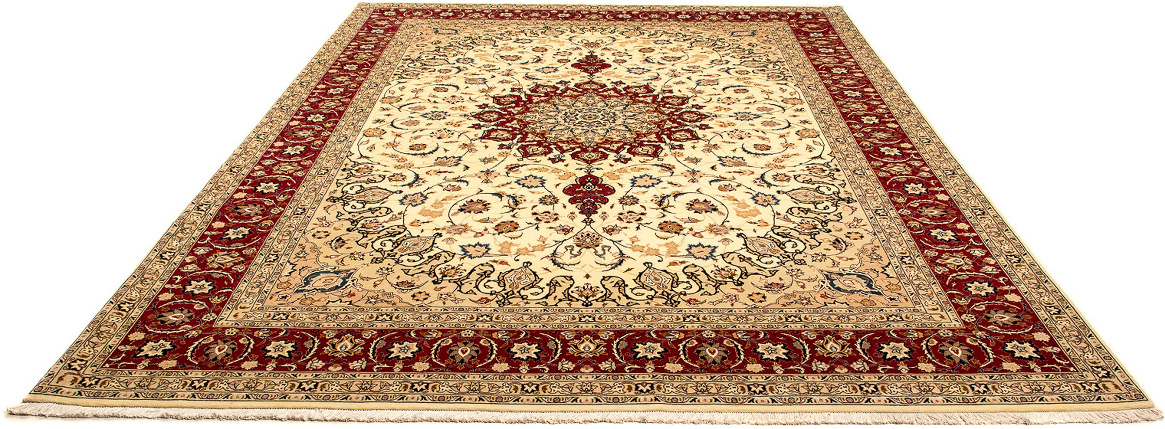 morgenland Orientteppich »Perser - Täbriz - Royal - 335 x 254 cm - beige«, günstig online kaufen