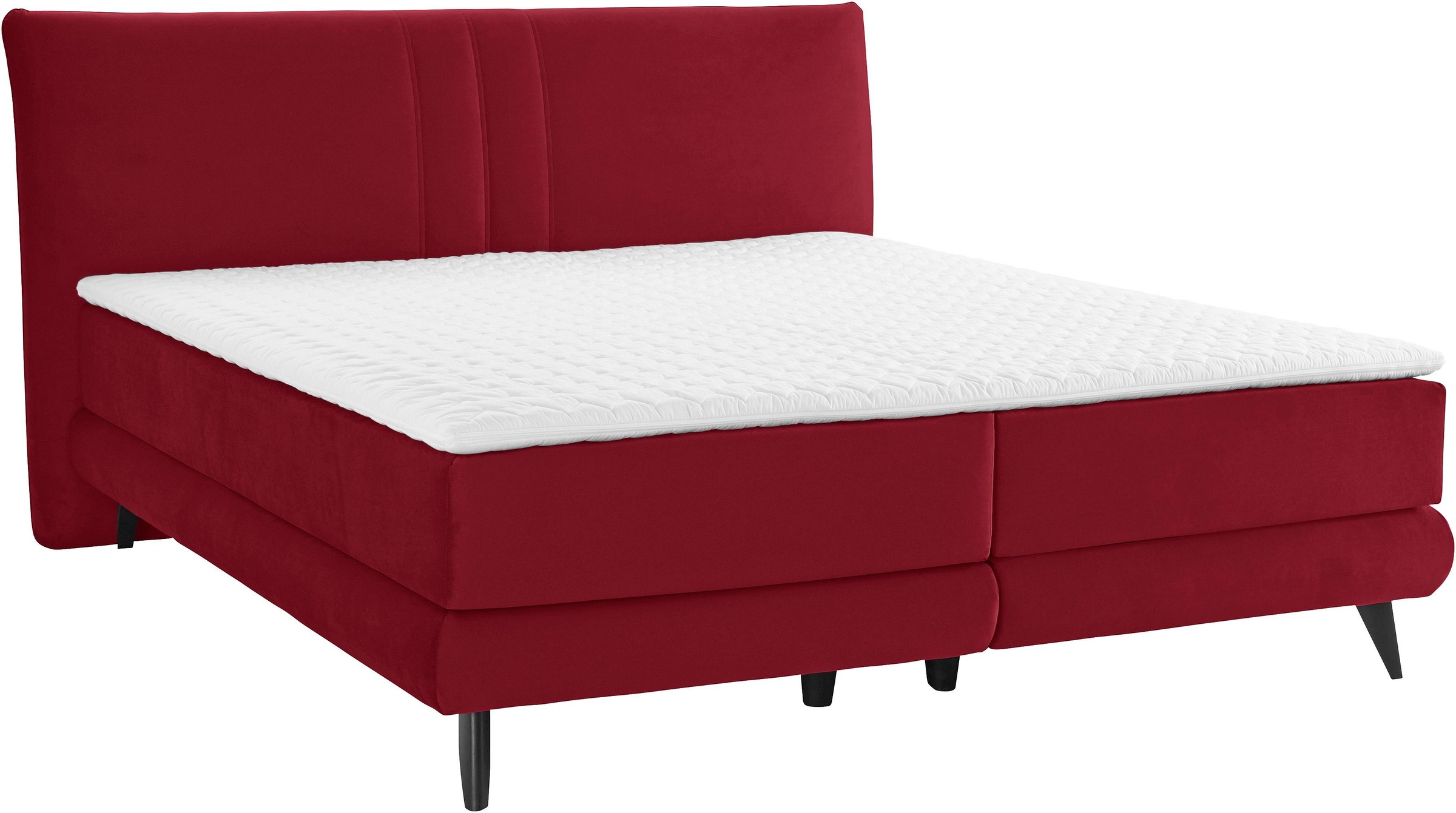Places of Style Boxspringbett »Skien«, incl. Kaltschaumtopper, 2 Härtegrade, 3 Ausführungen