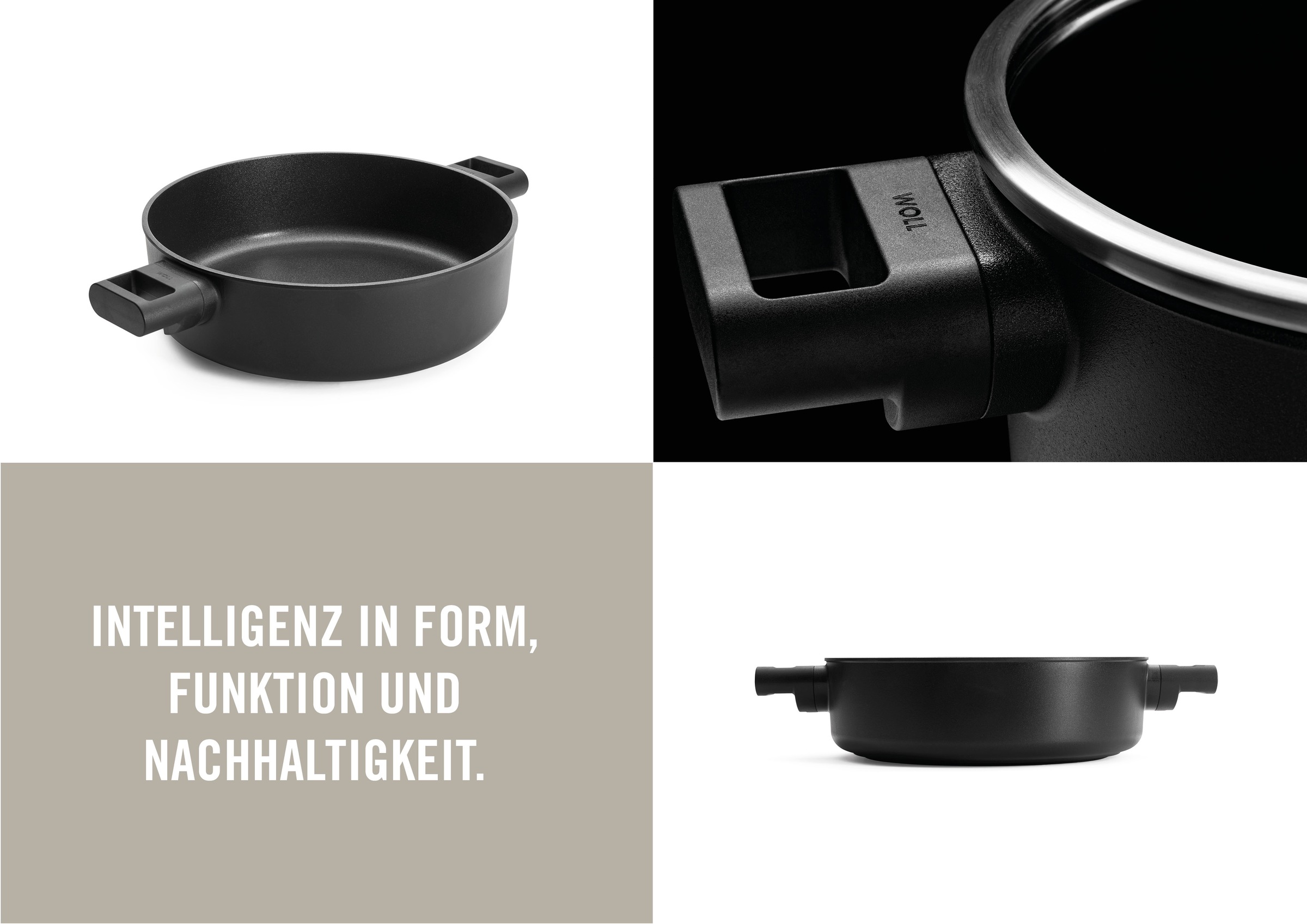 WOLL MADE IN GERMANY Kasserolle »Eco Logic QXR«, Aluminiumguss, (1 tlg.)
