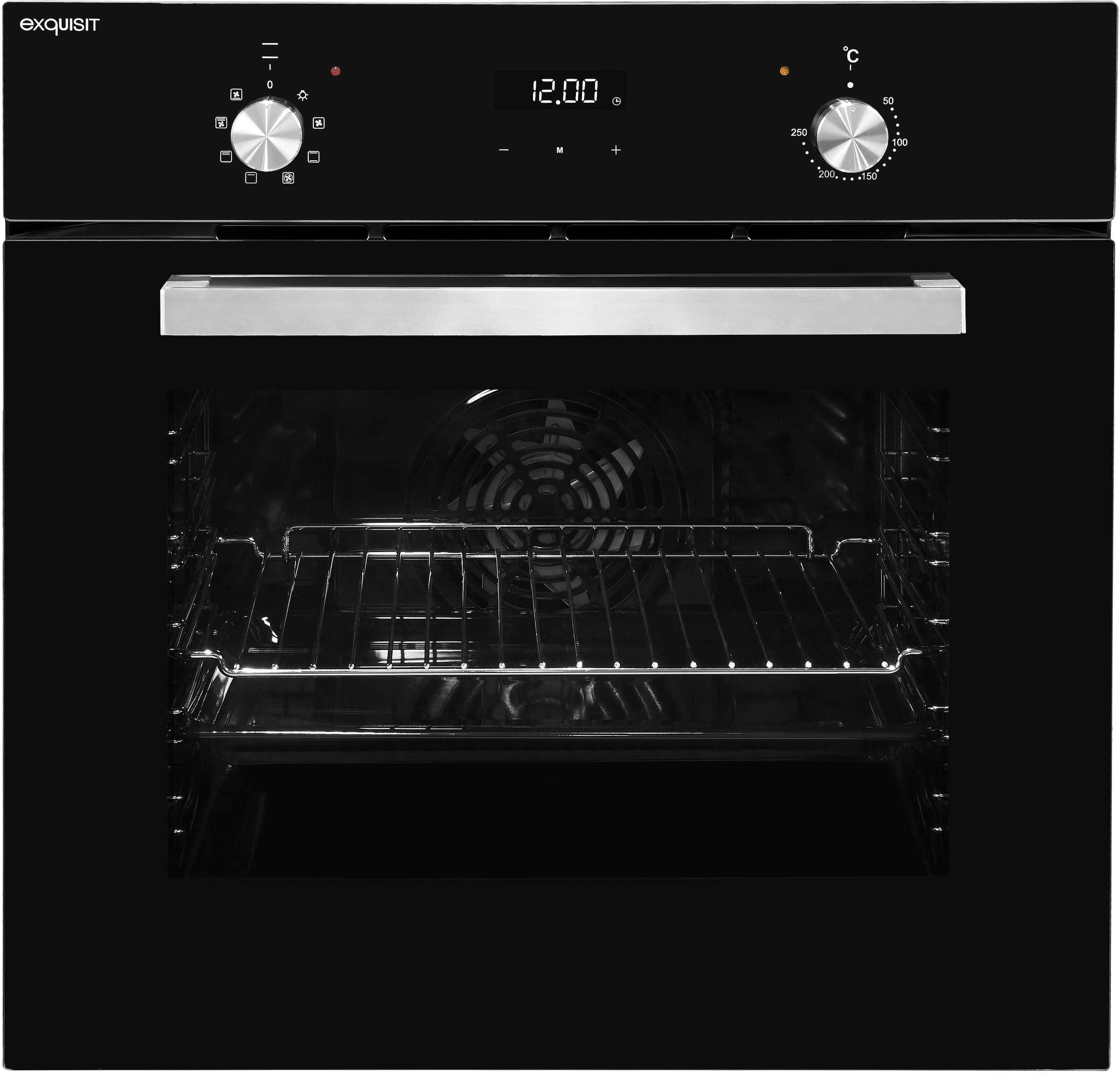 3. Bild von exquisit Einbaubackofen »EBE 657-2H sw«, EBE 657-2H sw