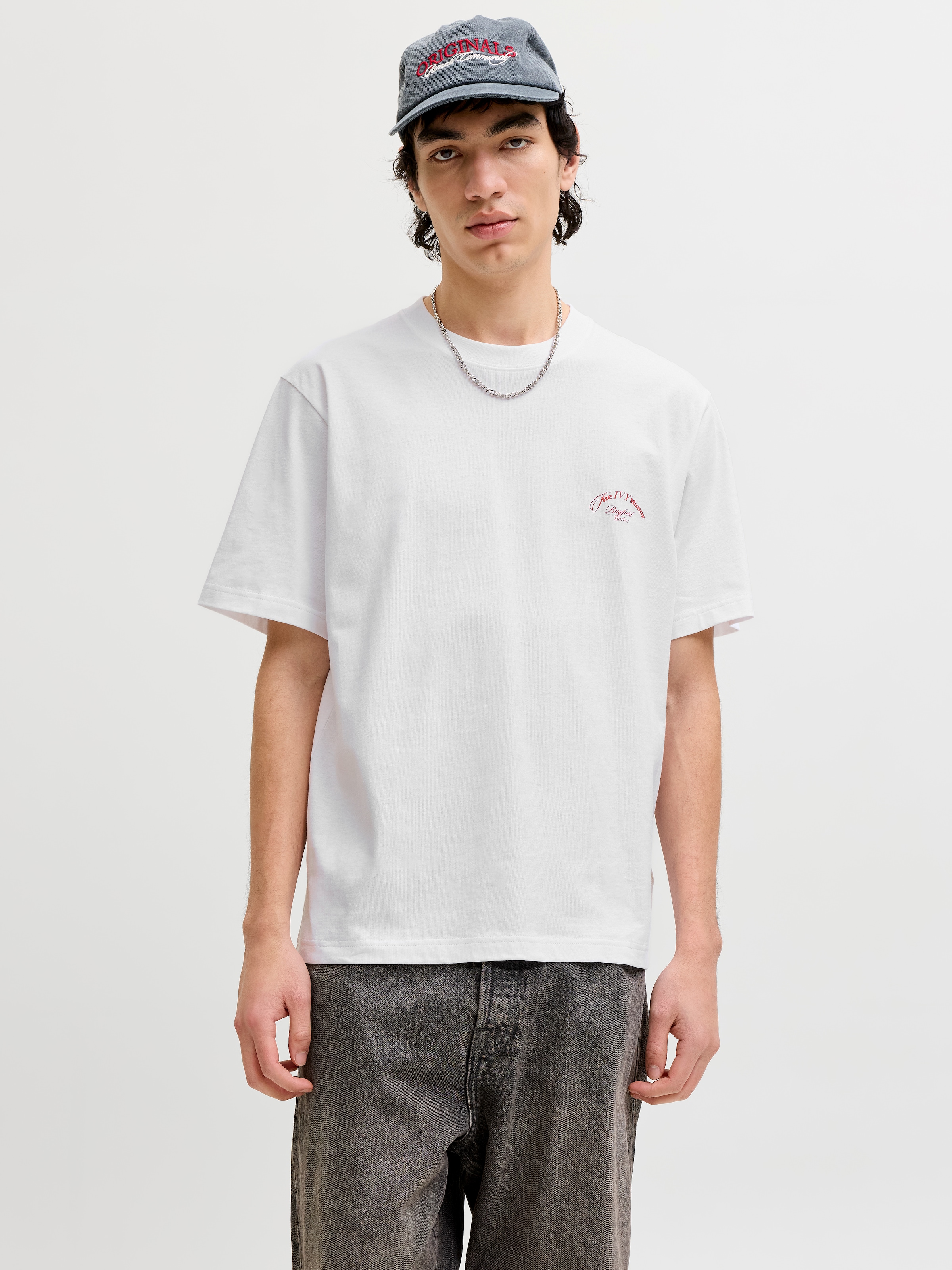 Jack & Jones T-Shirt »JORMONTAUK PHOTO BACK TEE SS CN«