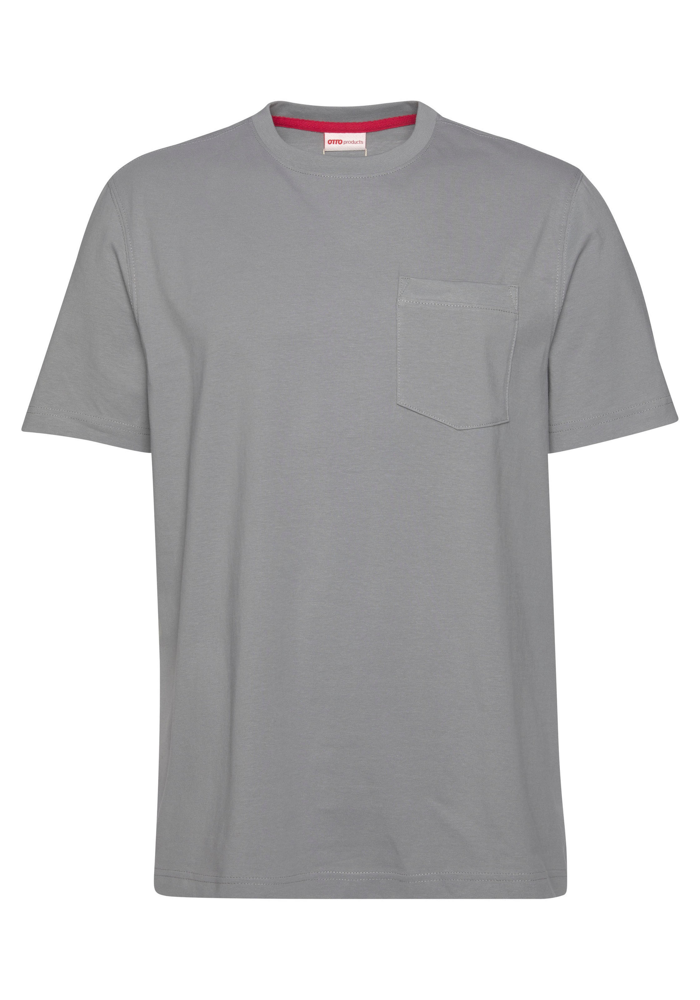 OTTO products T-Shirt »GOTS zertifiziert nachhaltig Brusttasche – mit kaufen günstig Bio-Baumwolle«, aus