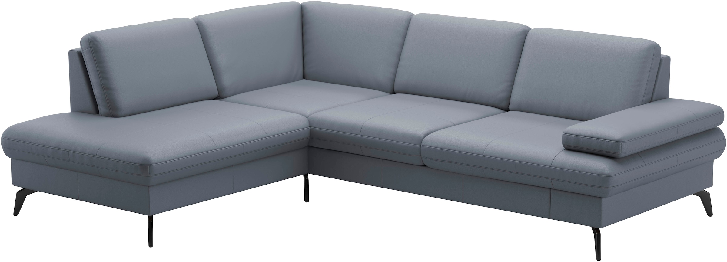 sit&more Ecksofa »Morris L-Form, inkl. Sitztiefenverstellung«, wahlweise mit Armteilverstellung, Bettfunktion & Bettkasten