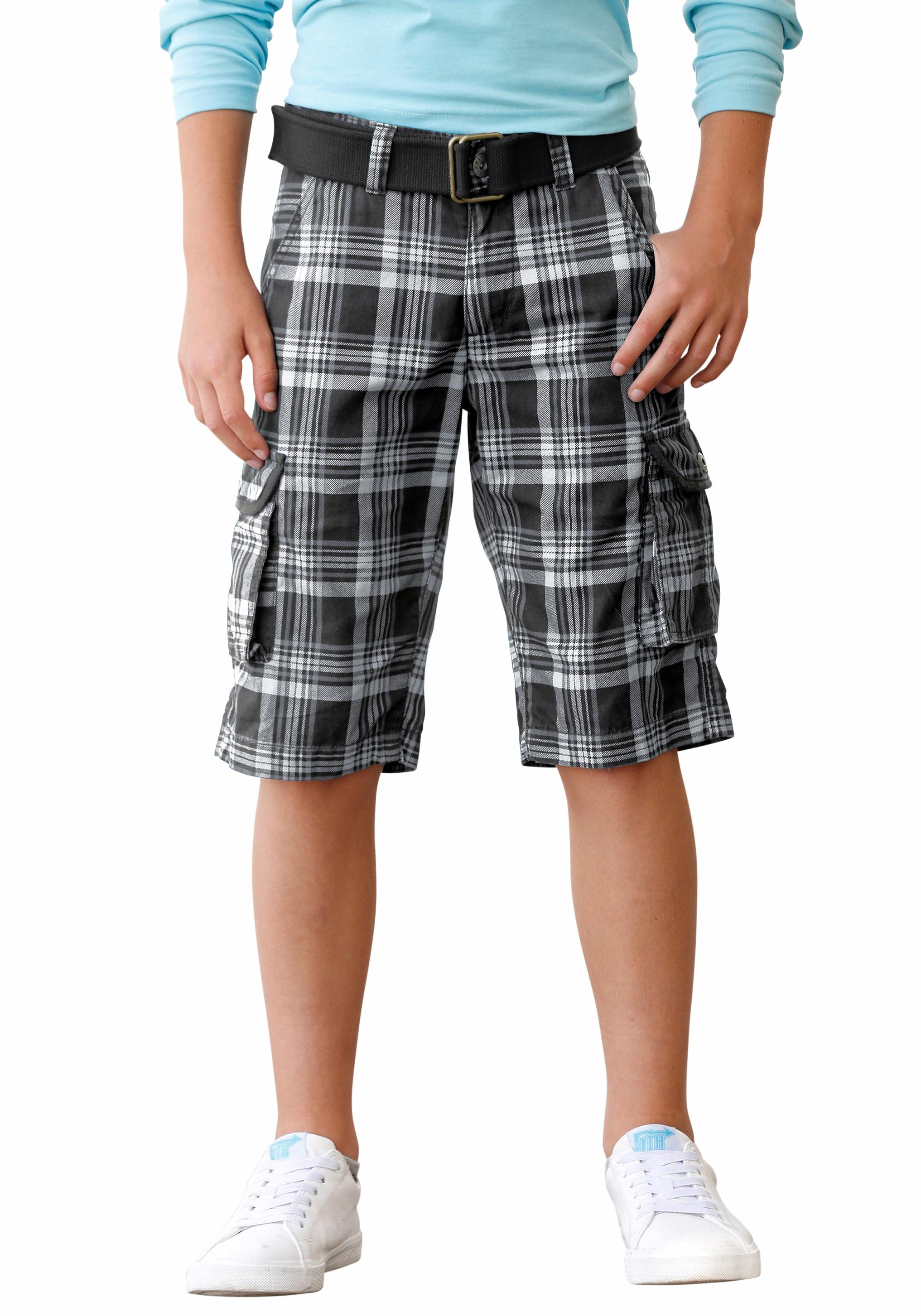Bild von Arizona Bermudas, (Set, 2 tlg.), in coolem Karo mit Textilgürtel