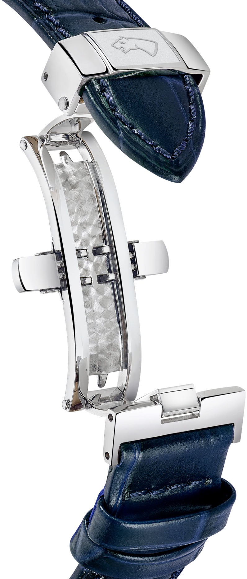 Jaguar Quarzuhr »Essentia«, Armbanduhr, Herrenuhr, Swiss Made, Lederarmband, analog, Datum