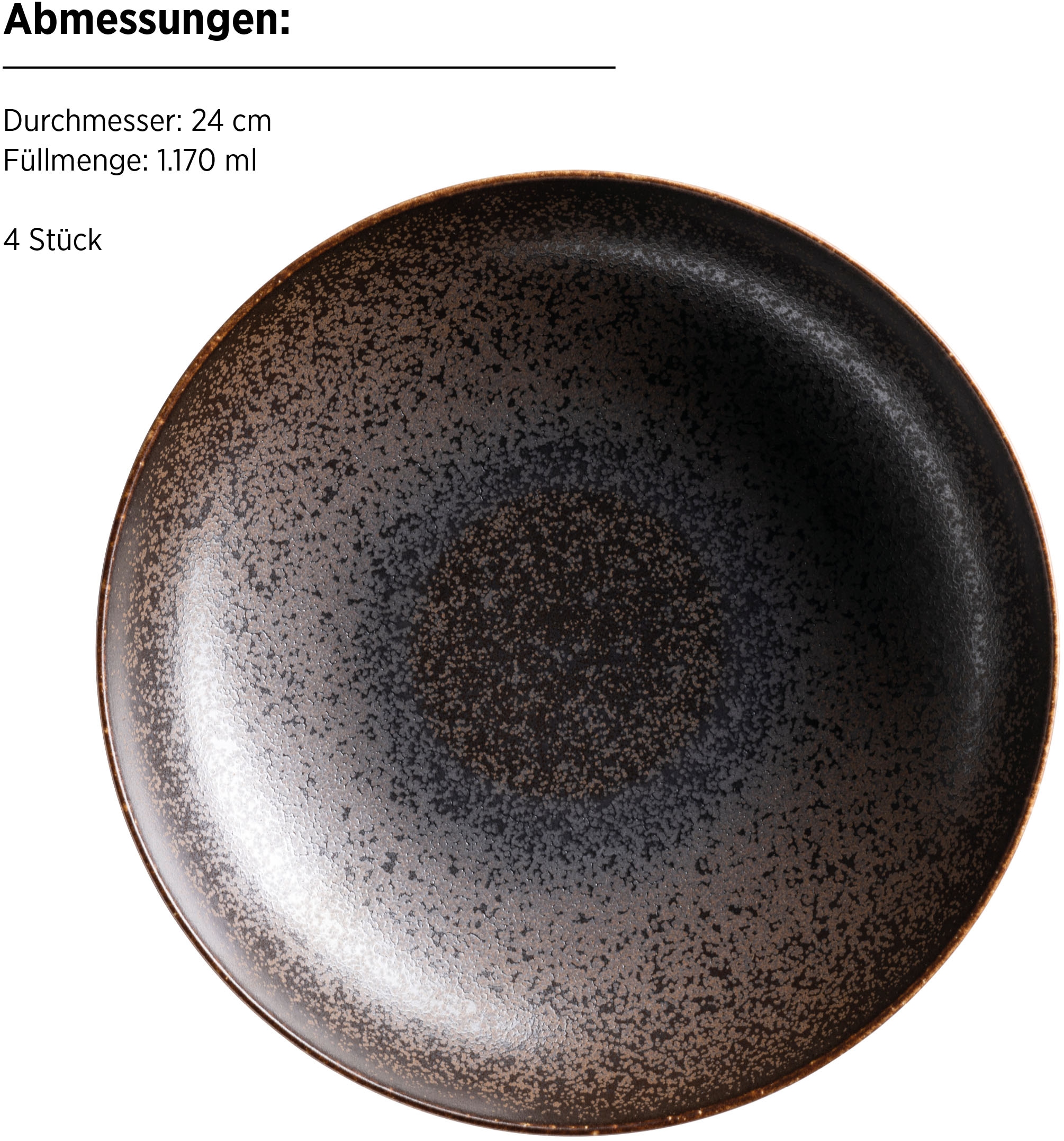 MÄSER Pastateller »POWERFUL, Pastateller Set, Porzellan«