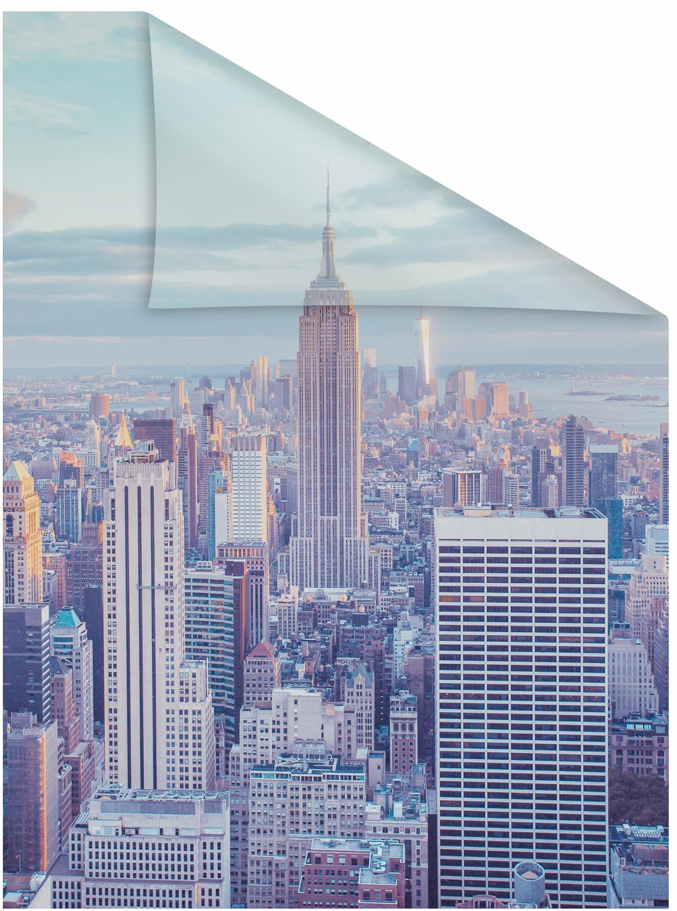 LICHTBLICK ORIGINAL Fensterfolie »New York« 1 Stk. blickdicht strukturiert günstig online kaufen