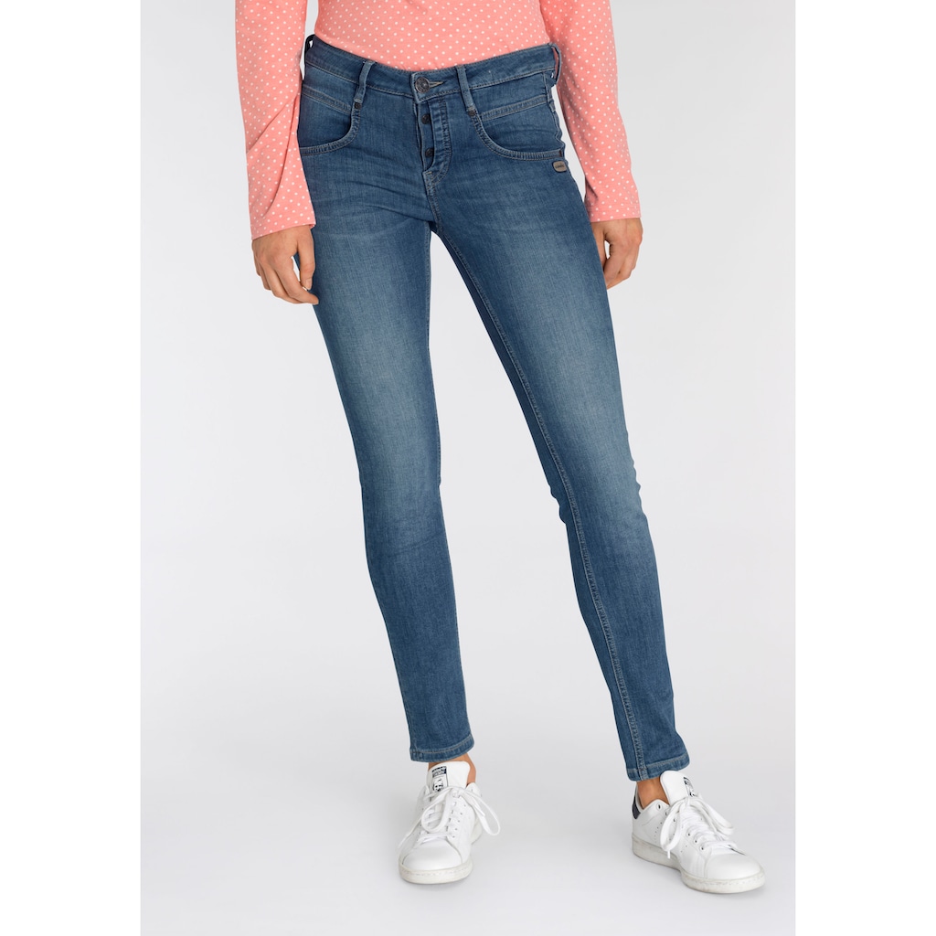 GANG Skinny-fit-Jeans »94Medina«, mit stylischer halb offener Knopfleiste