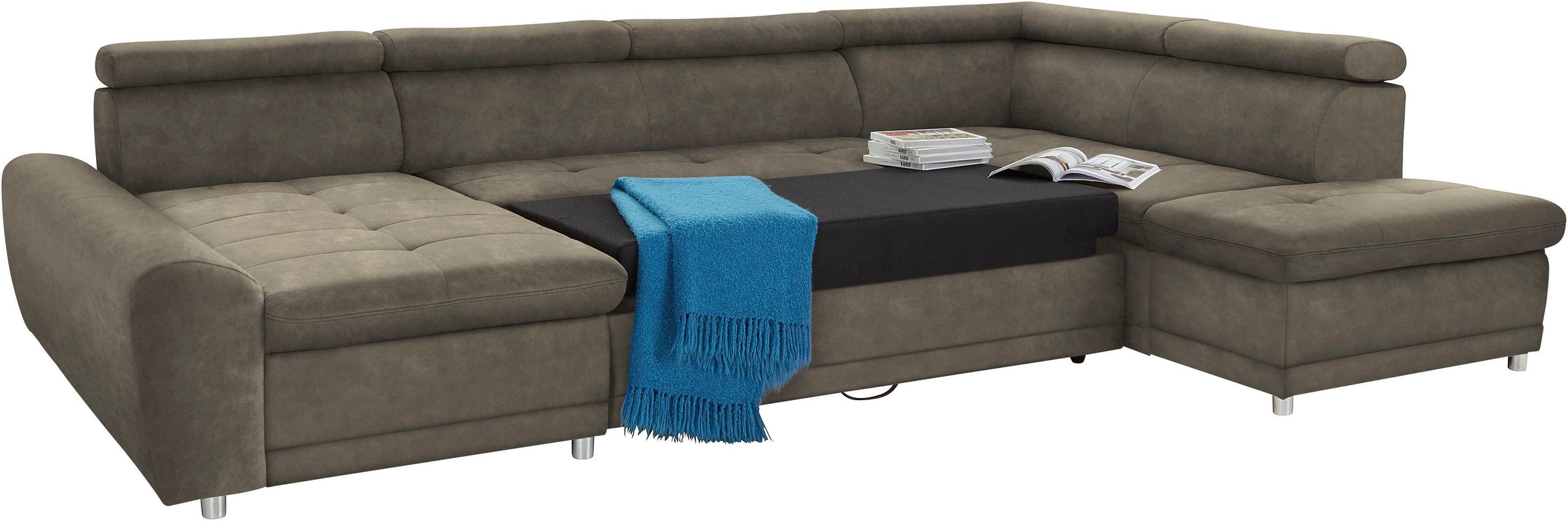 sit&more Wohnlandschaft »Riva U-Form«, wahlweise mit Bettfunktion