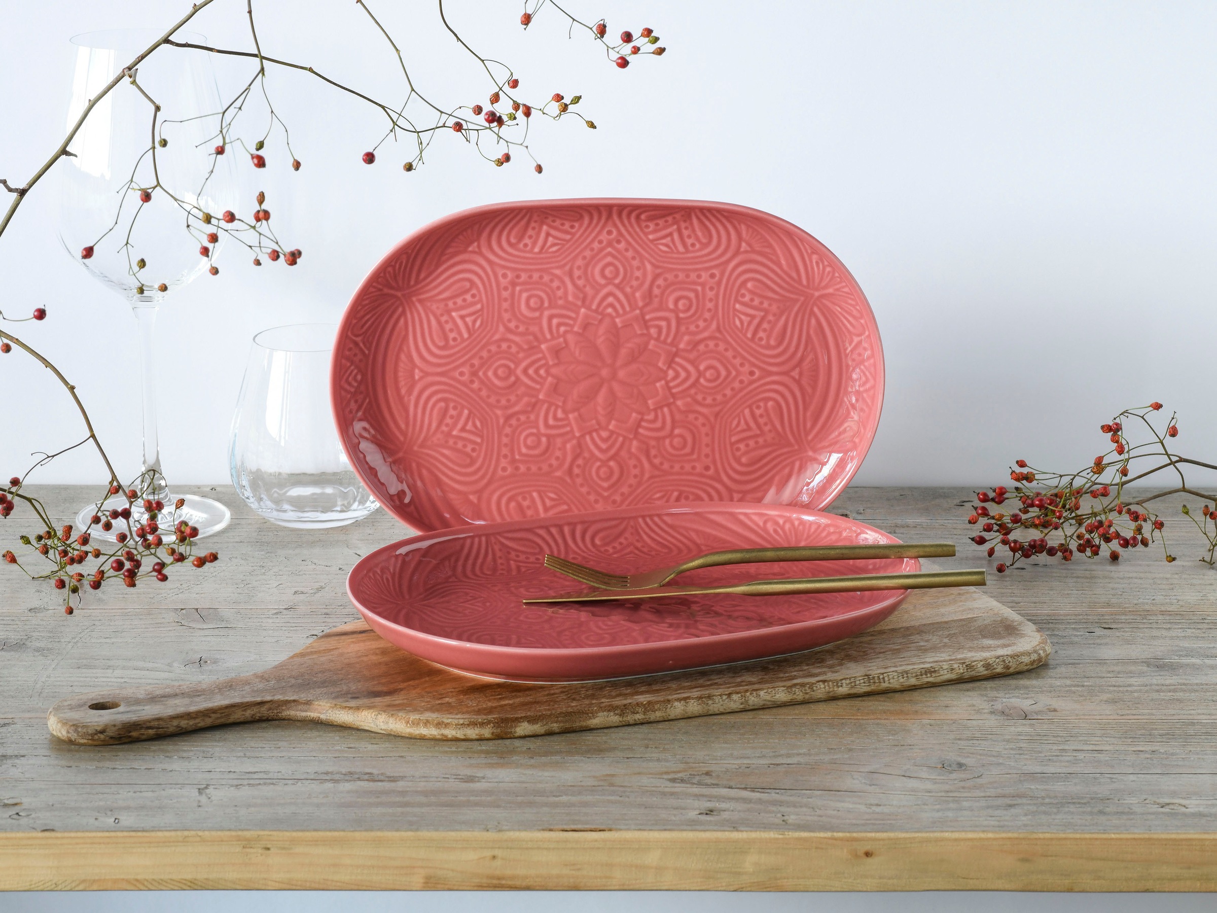 CreaTable Servierplatte »Orient Mandala« Servierset, je 28x20 cm günstig online kaufen