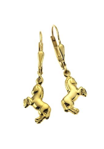 Paar Ohrhänger »333 Gold Motiv Pferde«