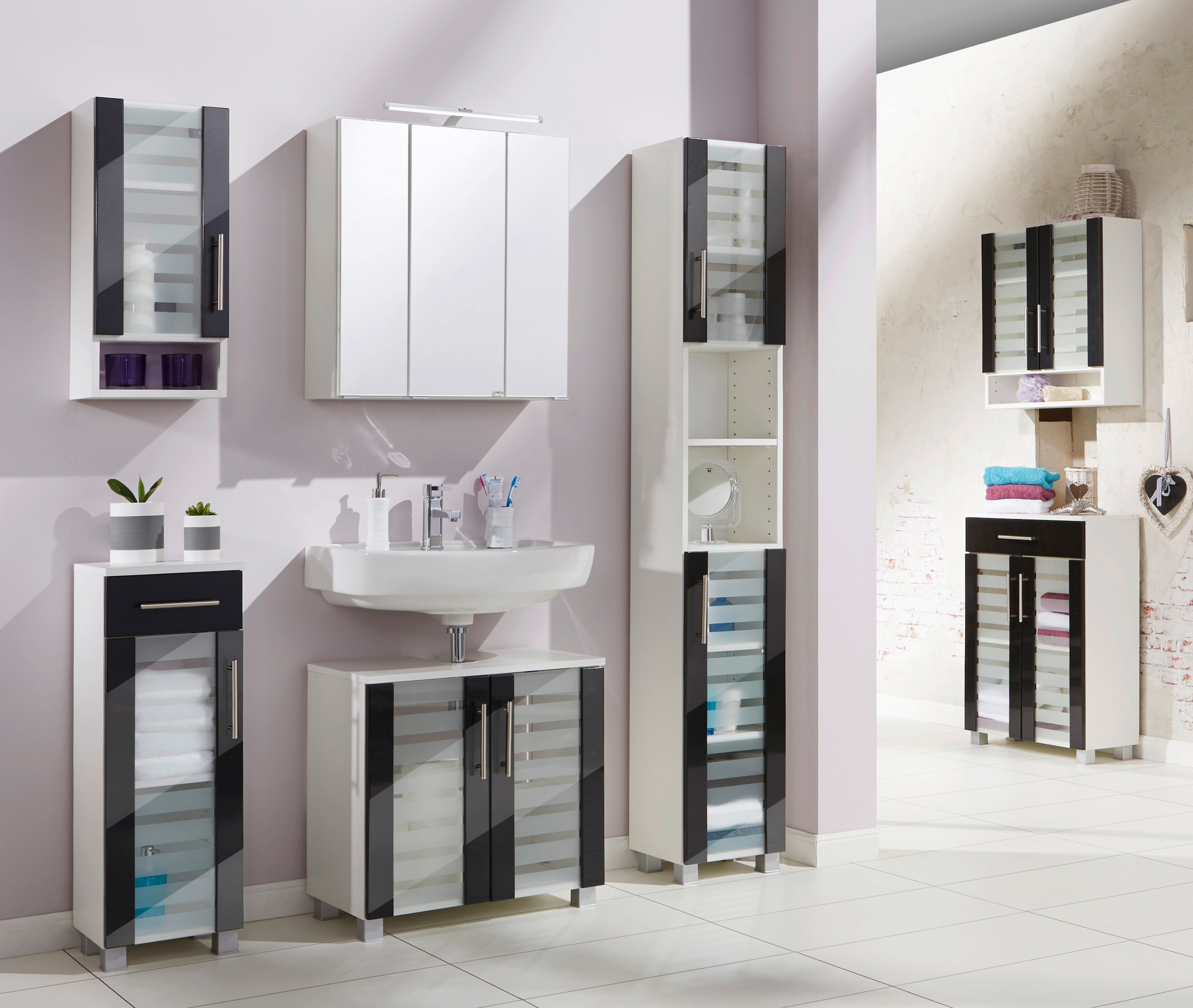 welltime Badmöbel-Set »Jaca« 4 Stk. tlg. günstig online kaufen