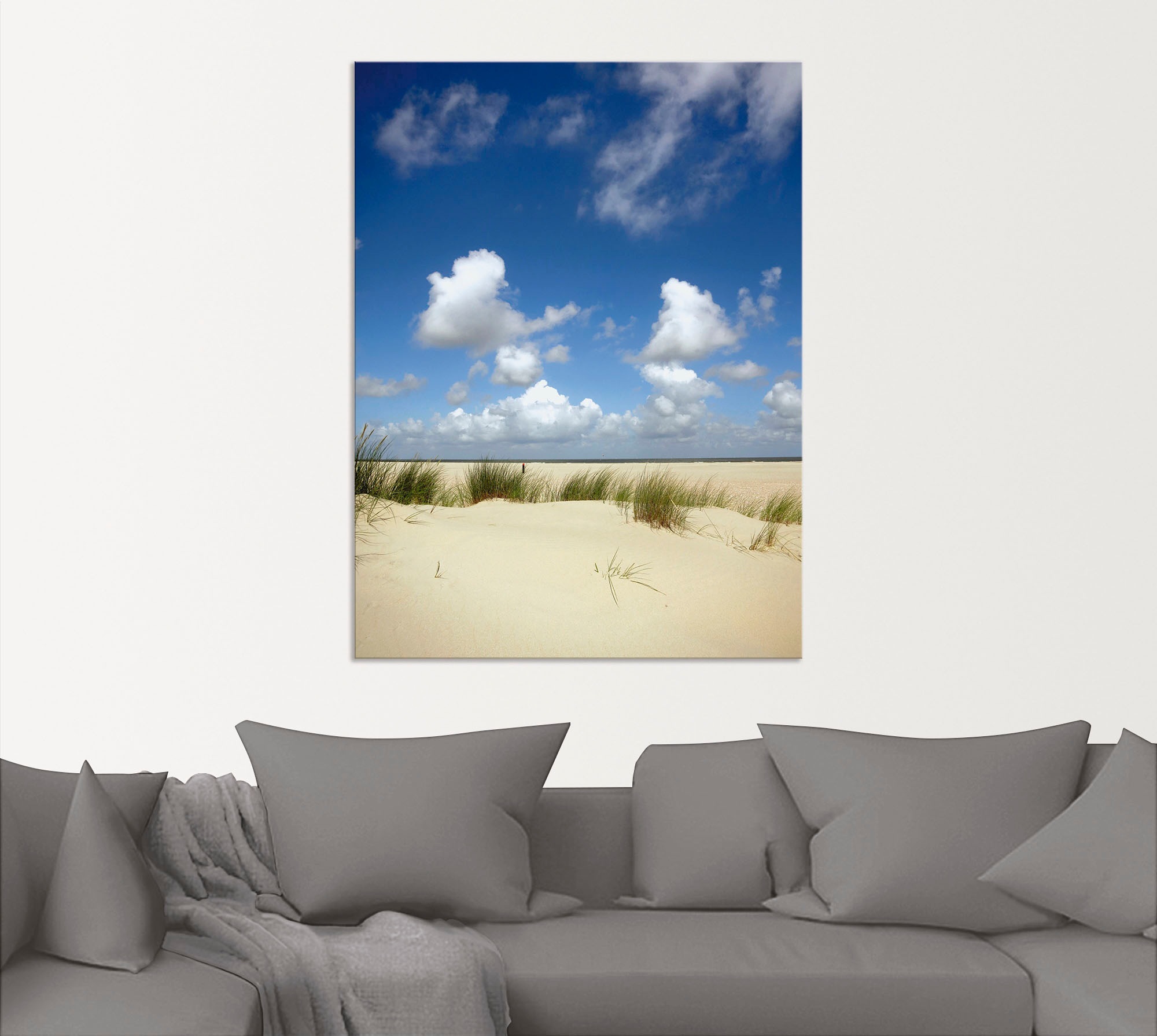 Artland Wandbild »Dünenlandschaft II«, Strand, (1 St.), als Alubild, Leinwandbild, Wandaufkleber oder Poster in versch. Größen