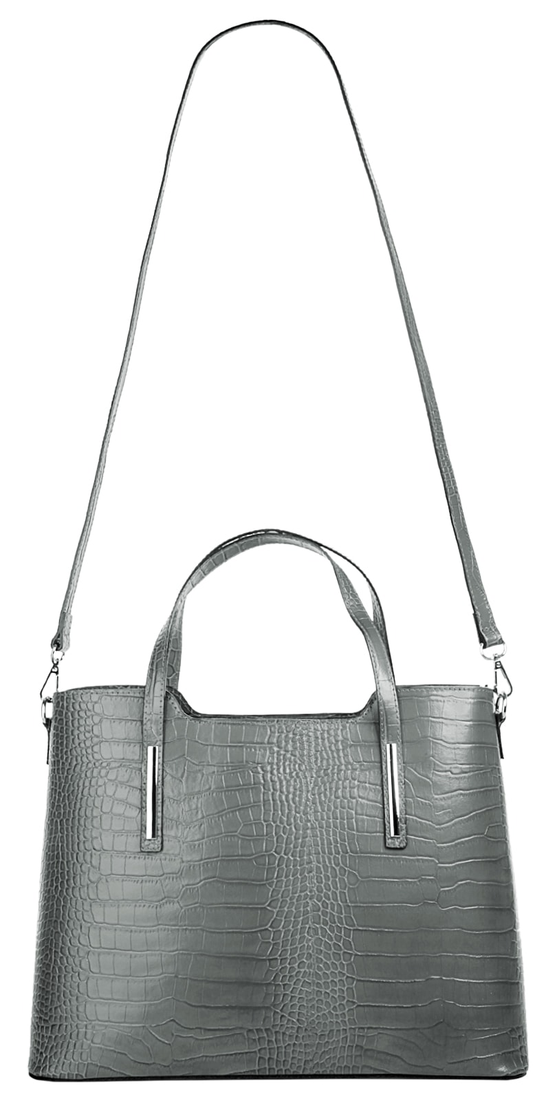 Cluty Henkeltasche, echt Leder, Made in Italy
