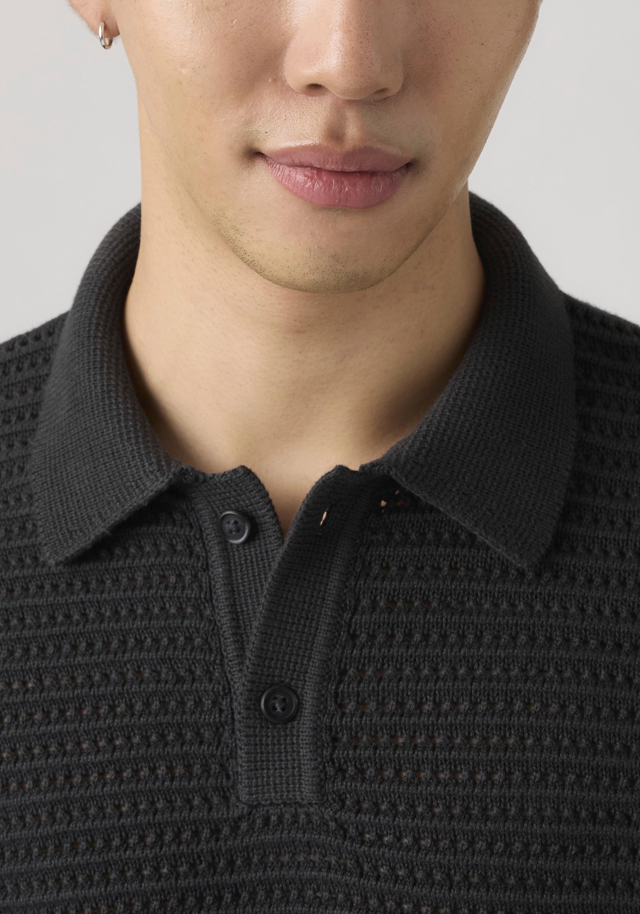 Levi's® Polokragenpullover »LAGUNA SWEATER POLO« mit Strickmuster