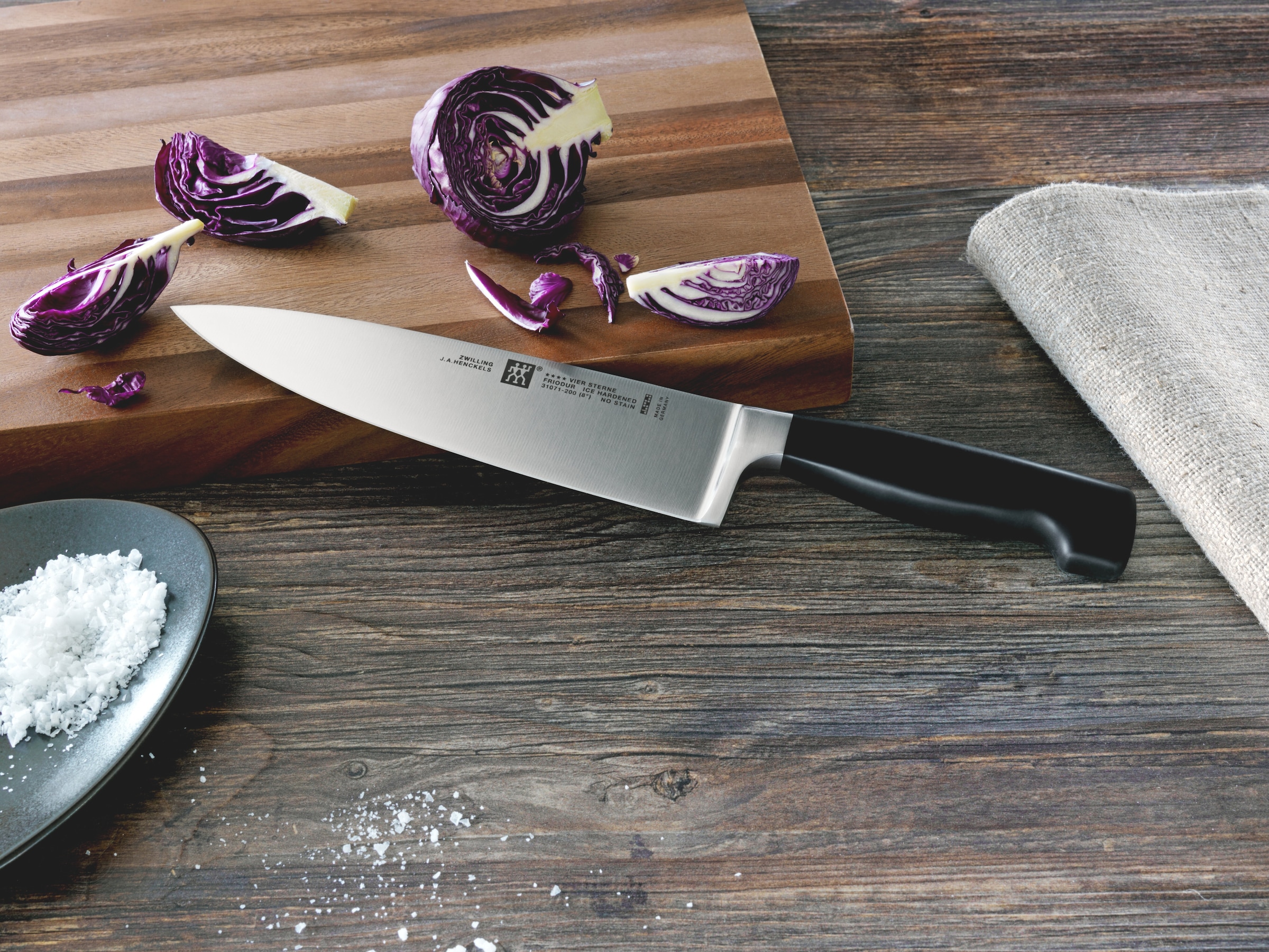 Zwilling Messerblock »**** VIER STERNE« 7 Made in Germany, Sonderschmelze, inkl. Vielzweckschere & Wetzstahl