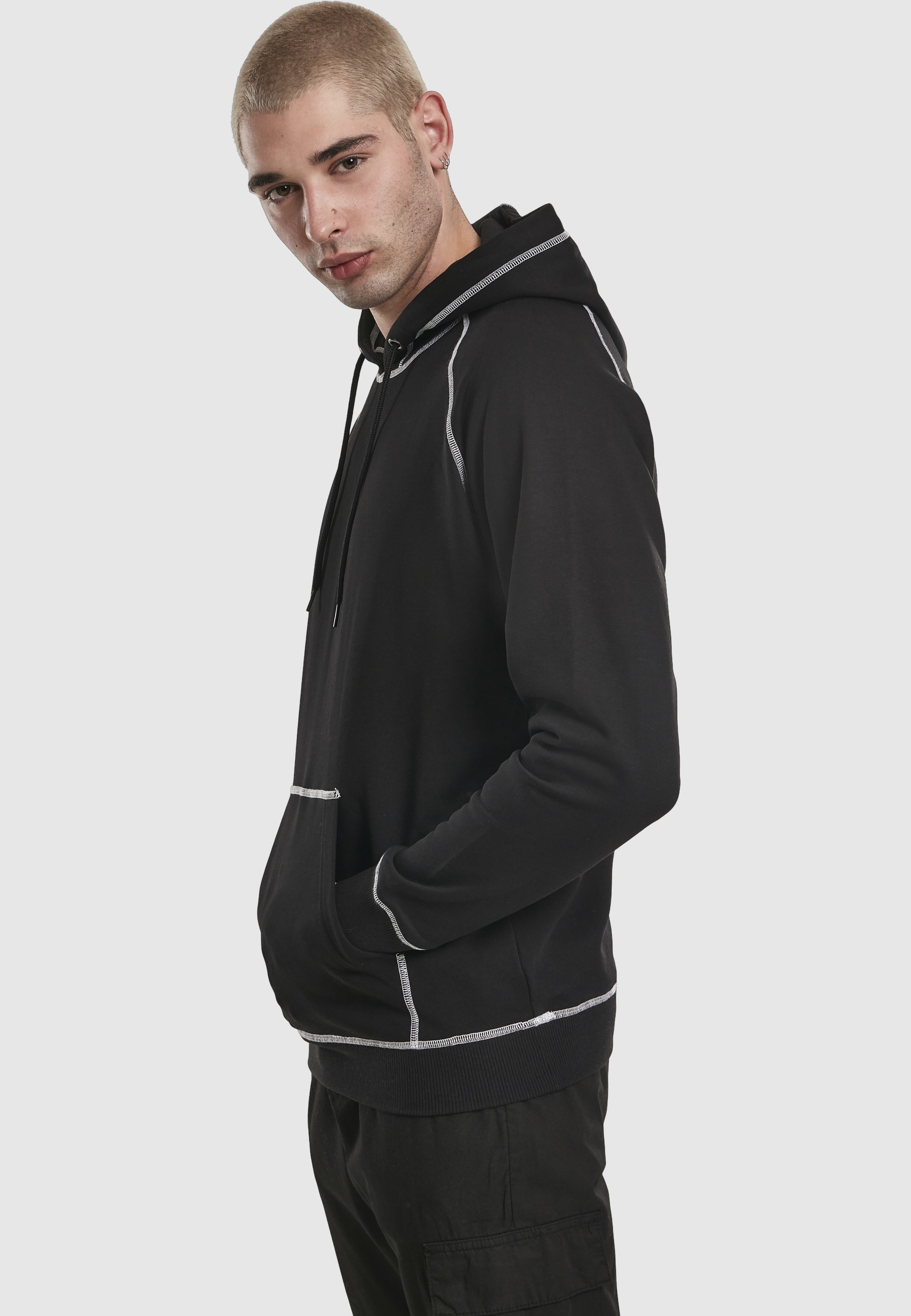 URBAN CLASSICS Kapuzenpullover »Urban Classics Herren Contrast Stitching Hoody« 1 Stk.