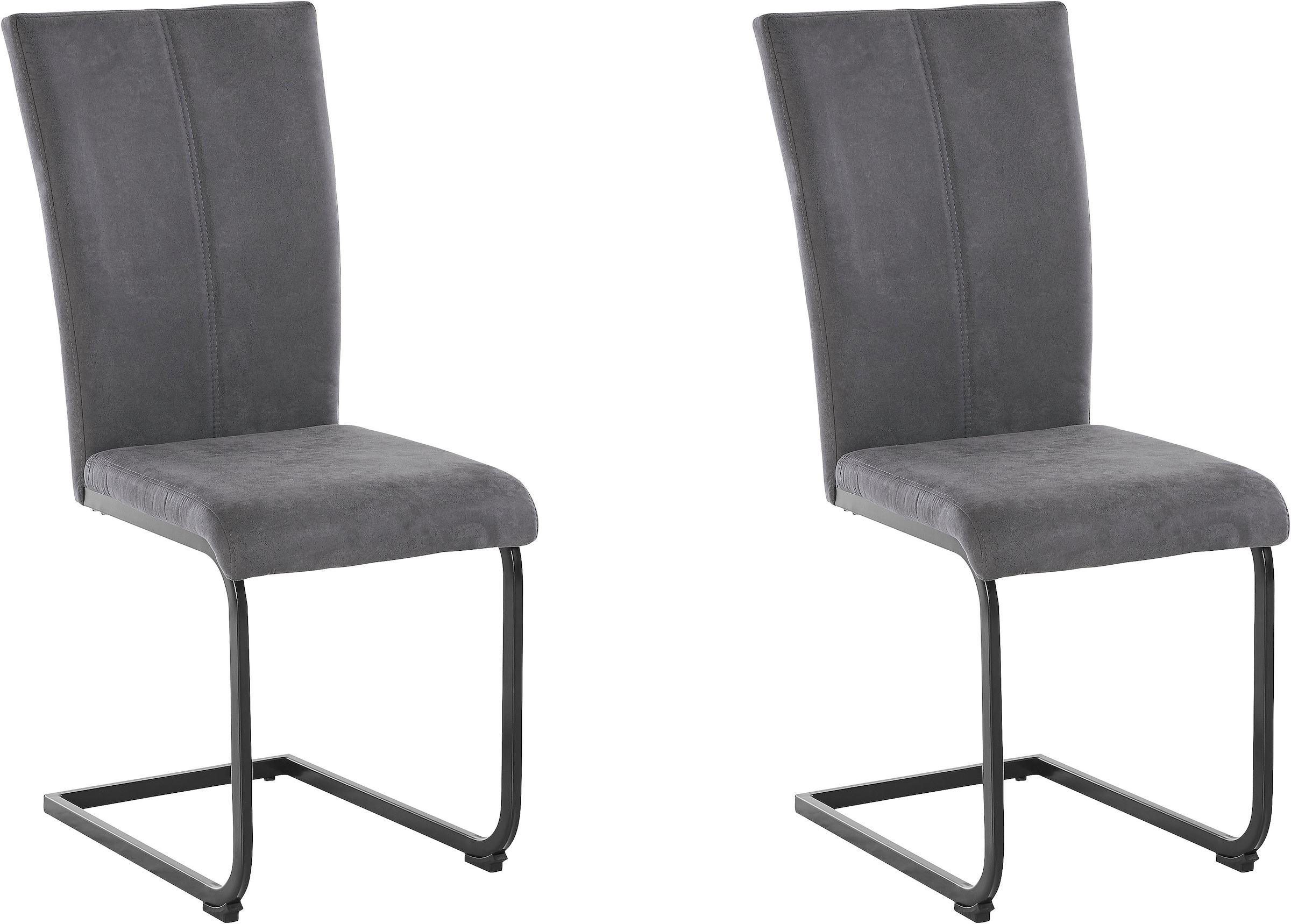 Home affaire Freischwinger »Oliver«, (Set), 2 St., Microfaser, Stuhl belast günstig online kaufen