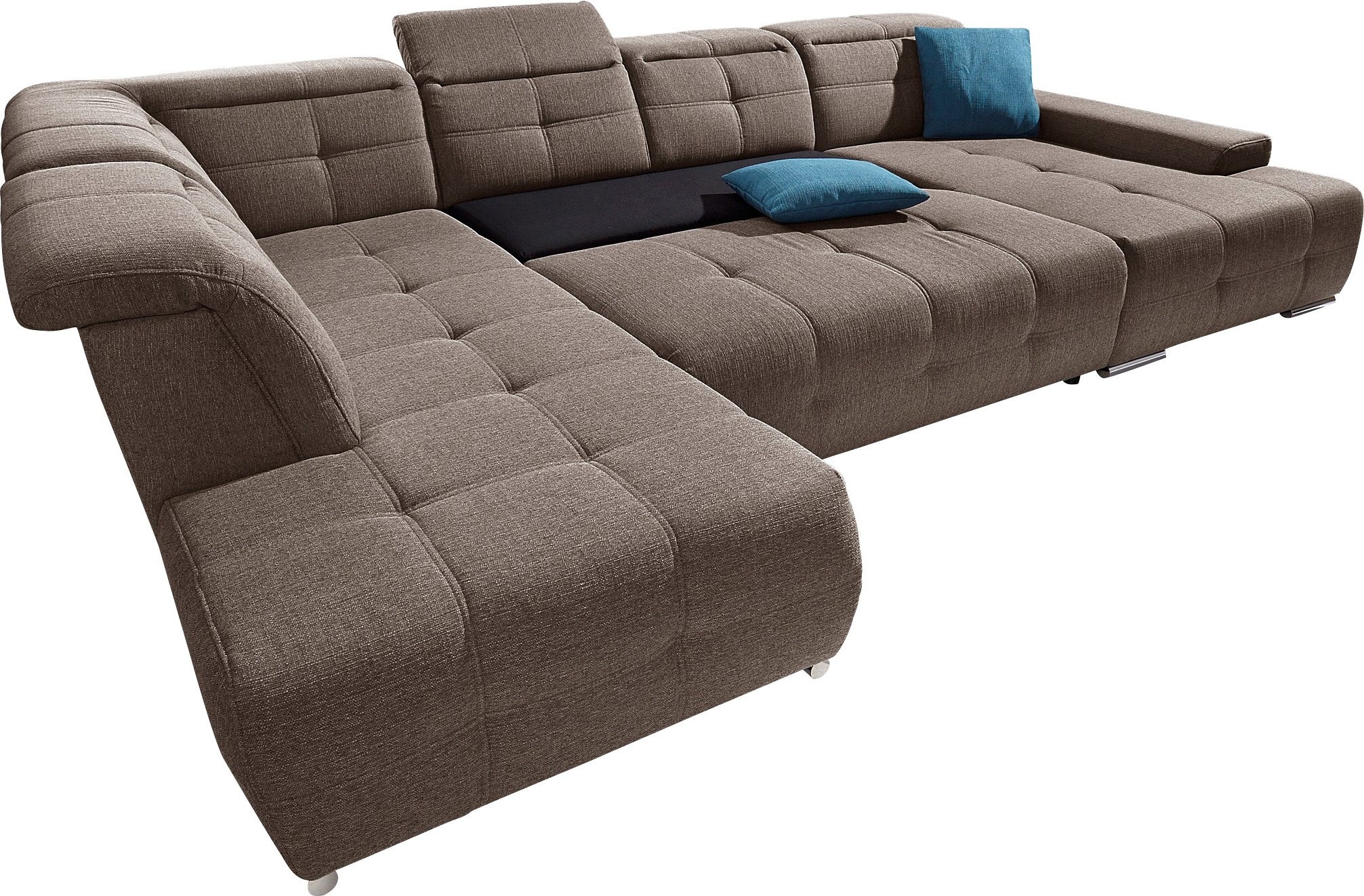 sit&more Wohnlandschaft »Mistral U-Form«, wahlweise mit Bettfunktion, inklusive Kopfteilverstellung