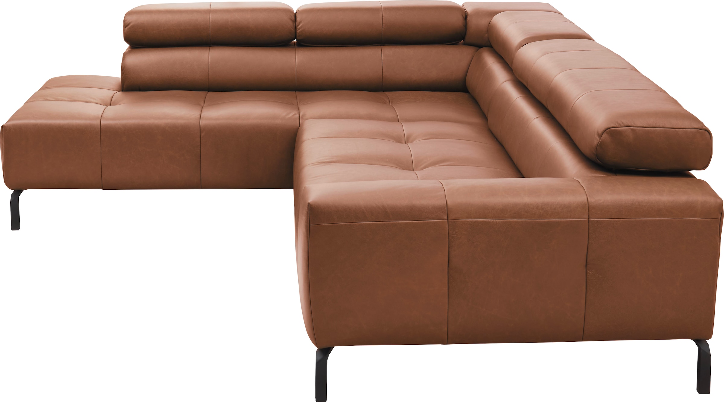 Places of Style Ecksofa »Claya, L-Form, incl. Kopfteilverstellung, Breite 276 cm«, wahlweise elektrischer Sitzvorzug