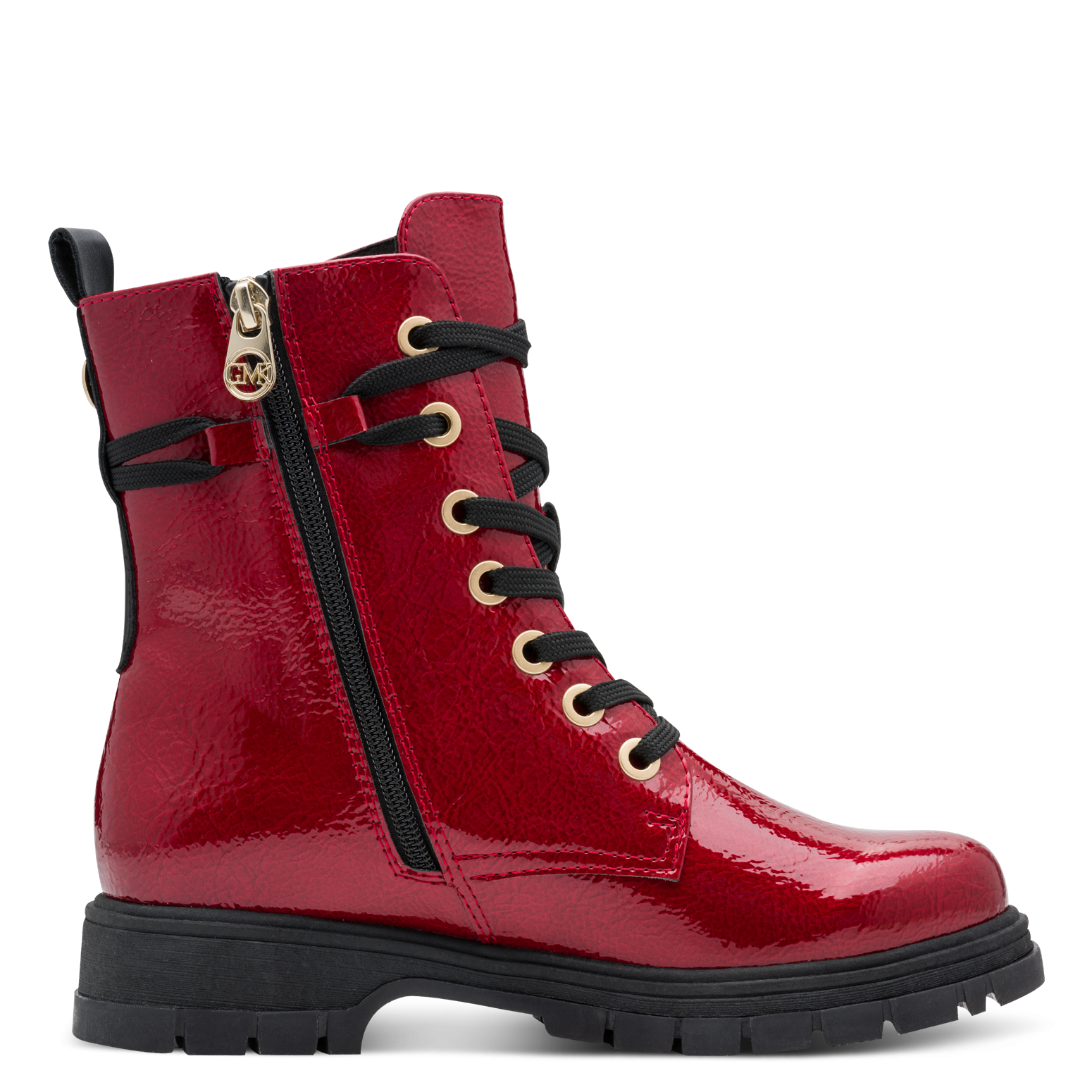 MARCO TOZZI by GMK Schnürboots, Blockabsatz, Schnürboots mit Zierreißverschluss außen