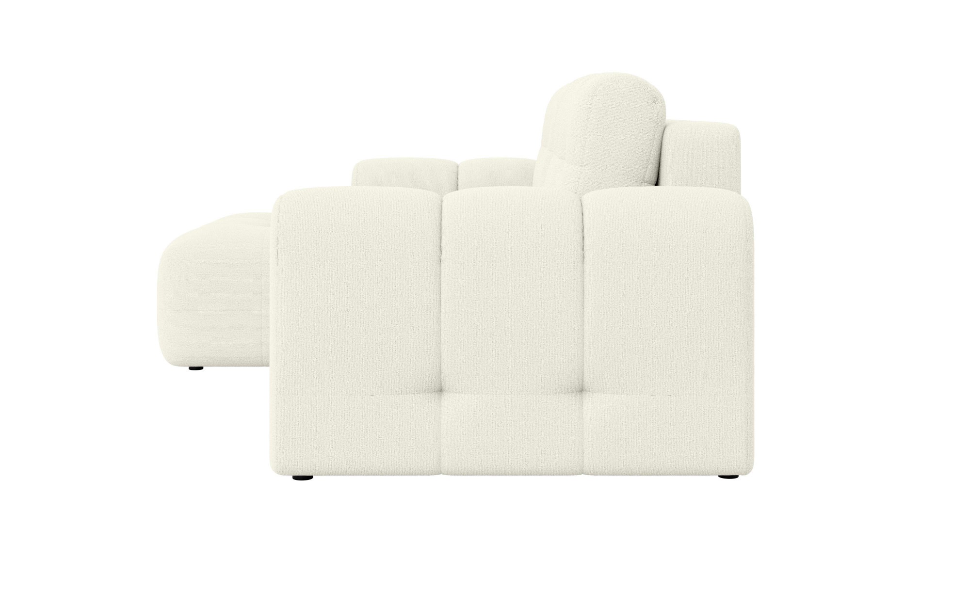 INOSIGN Ecksofa »Manilla, wahlweise mit Bettfunktion, B/T/H 265/170/91 cm«, L-Form mit Recamiere rechts/links bestellbar, Wellenunterfederung