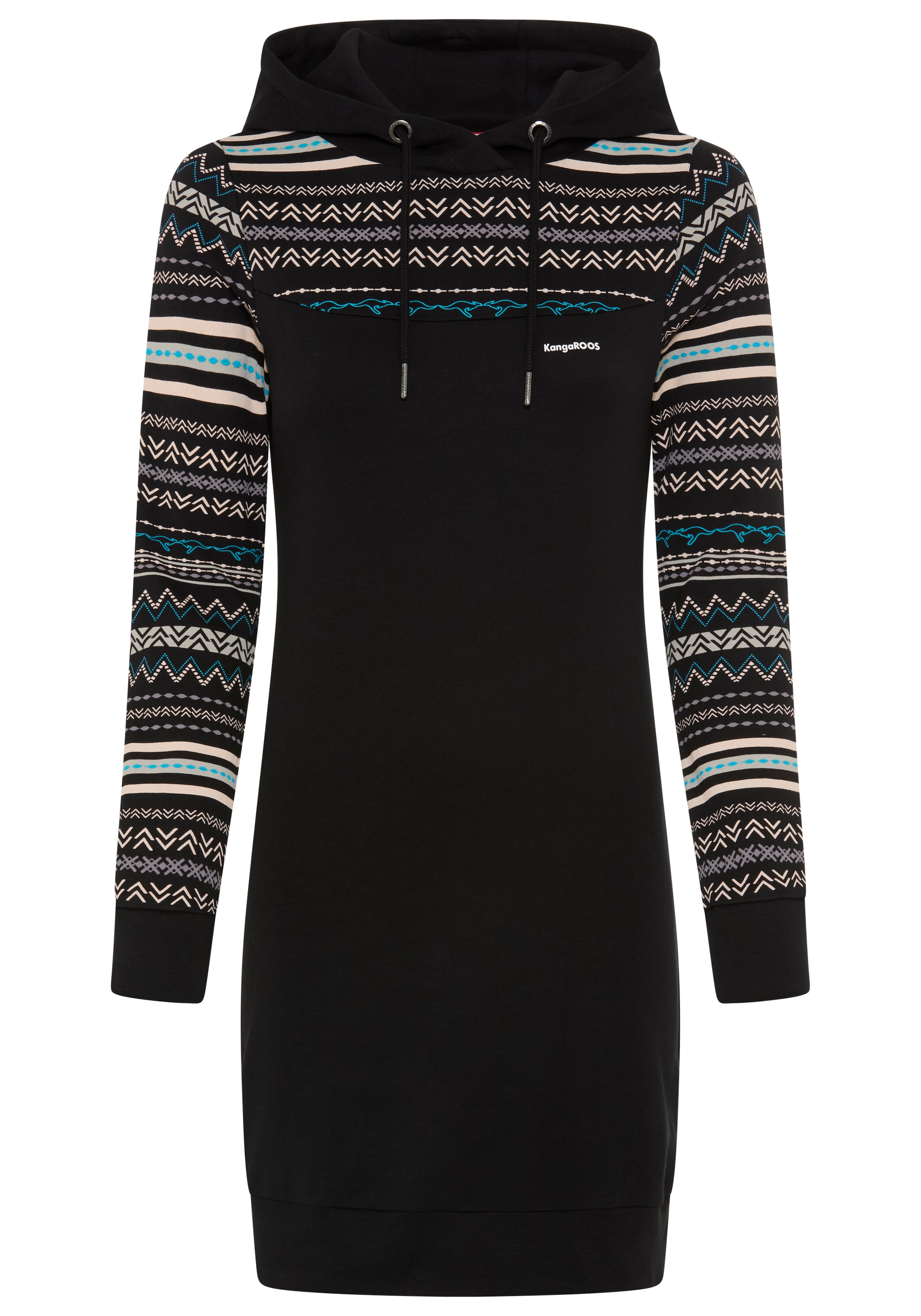 KangaROOS Sweatkleid für gemütliche Tage zuhause,  figurbetont,  aus Interlock-Stoff