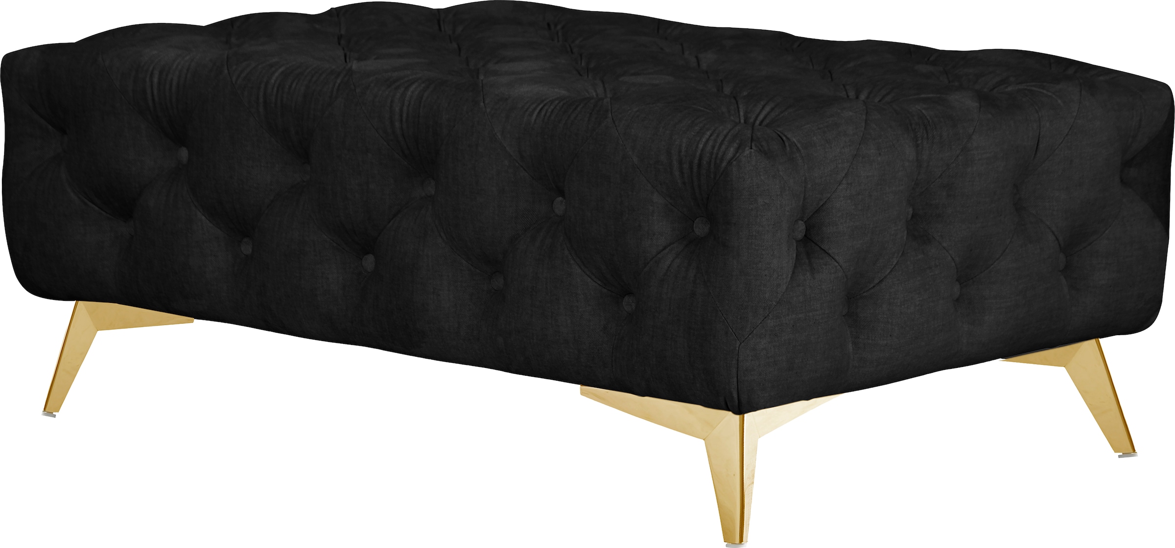 Leonique Polsterhocker »Glynis«, aufwändige Knopfheftung, moderne Chesterfield Optik, Fußfarbe wählbar